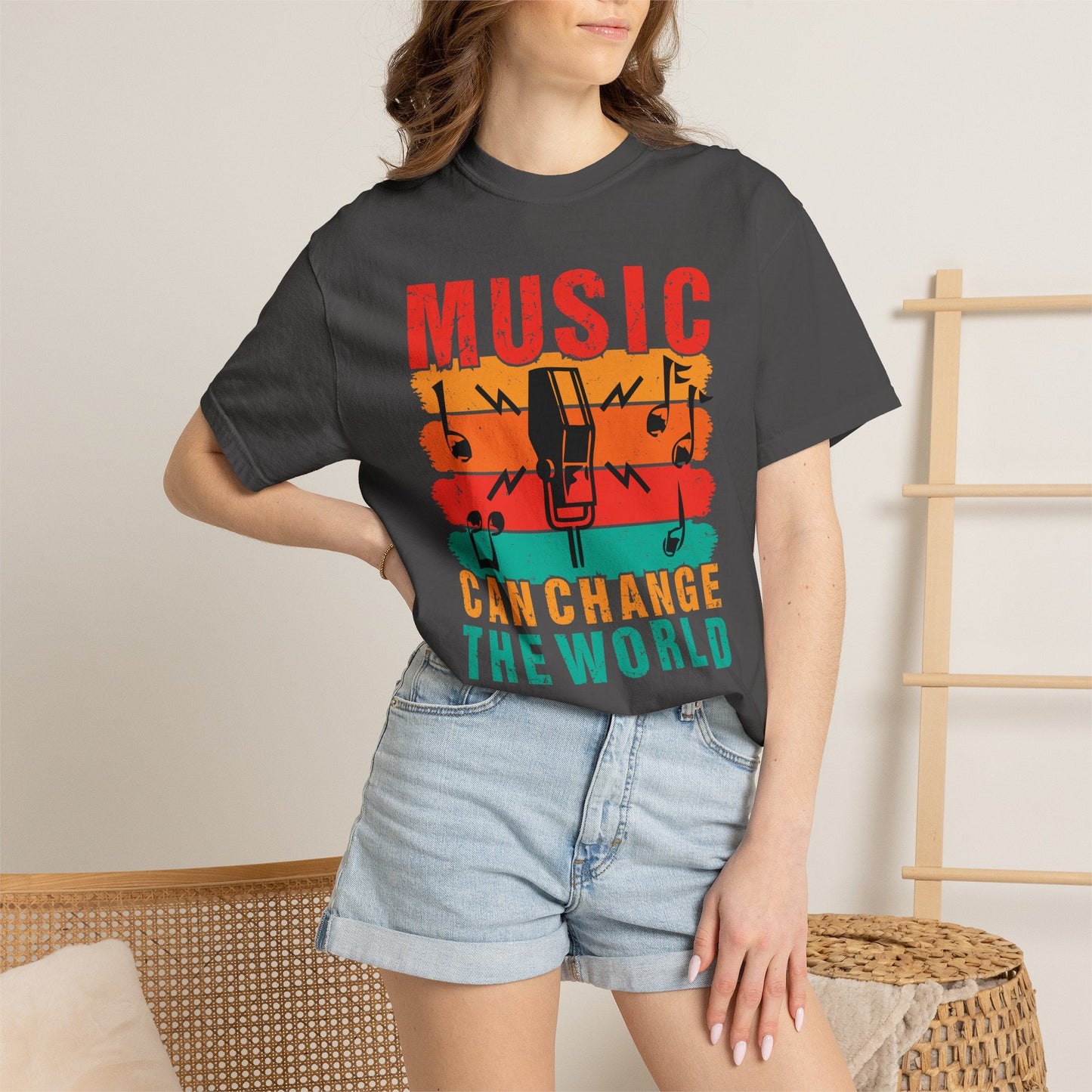 Music Graphic Design Unisex Cotton T-shirt 089