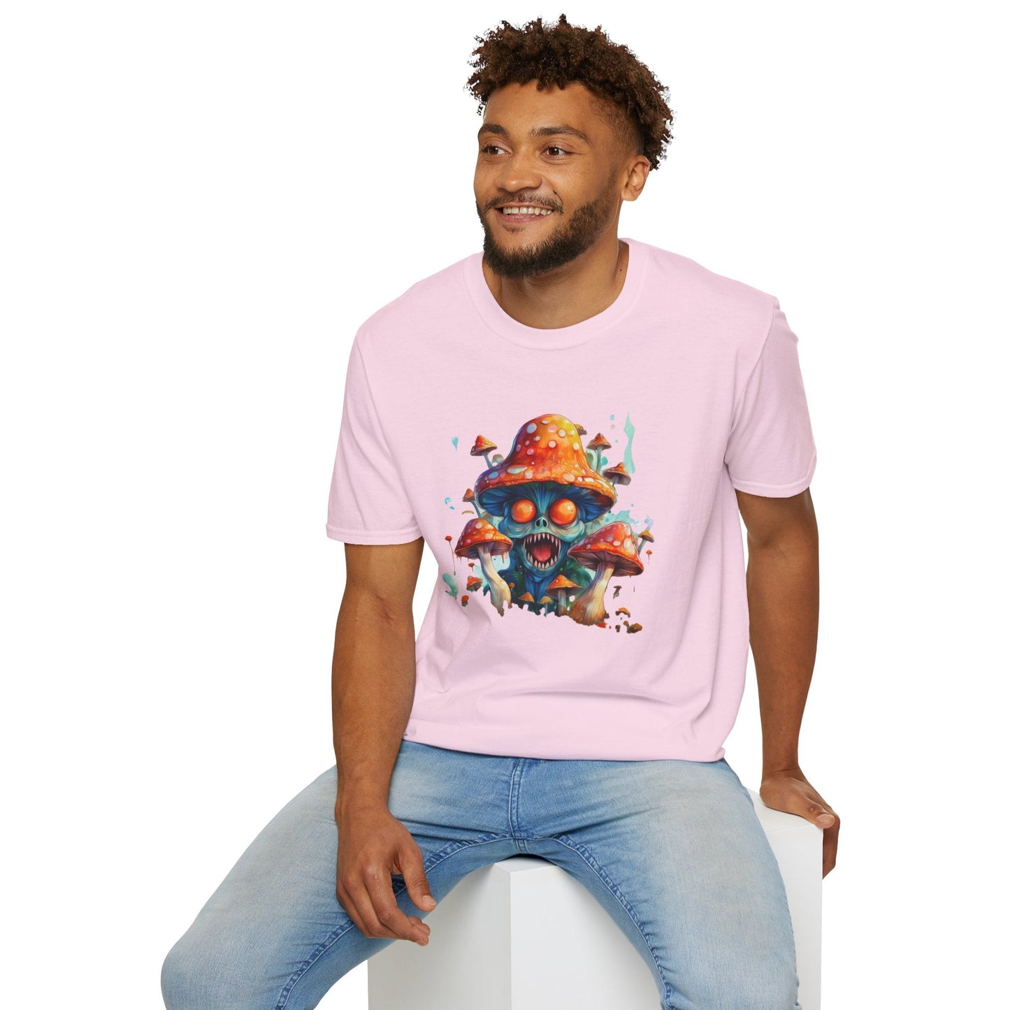 Mashroom Tee Shirt Unisex Softstyle 64000 Graphic Tee Funny Mashroom Design Gift