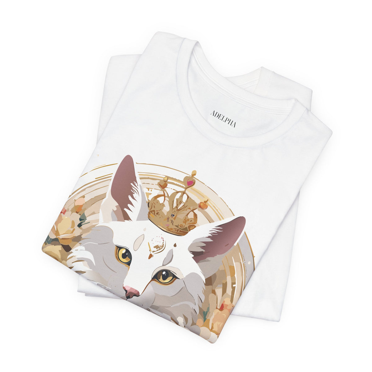 Medallion Graphic Unisex Cotton Bella+Canvas Tee with Art Design d39