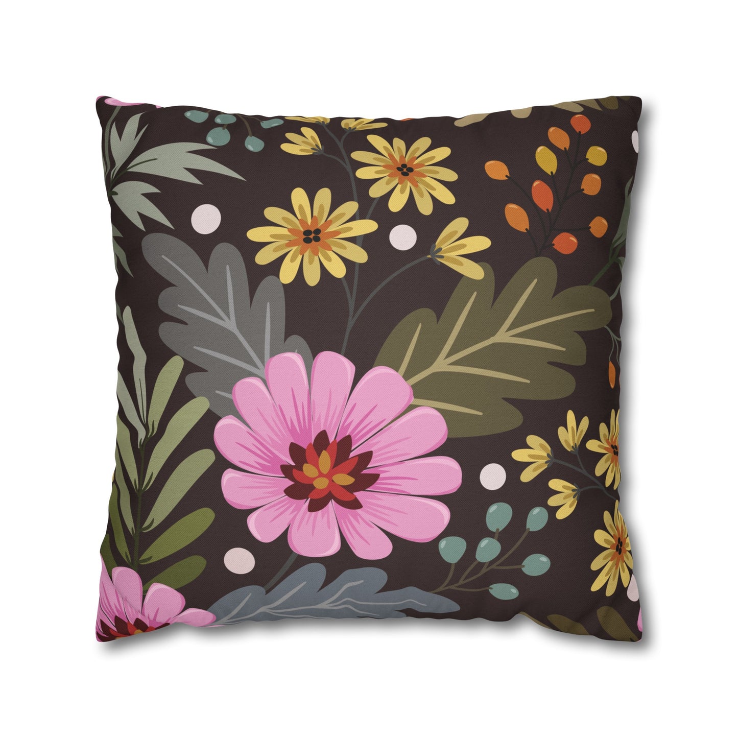 Floral Poly Pillowcase