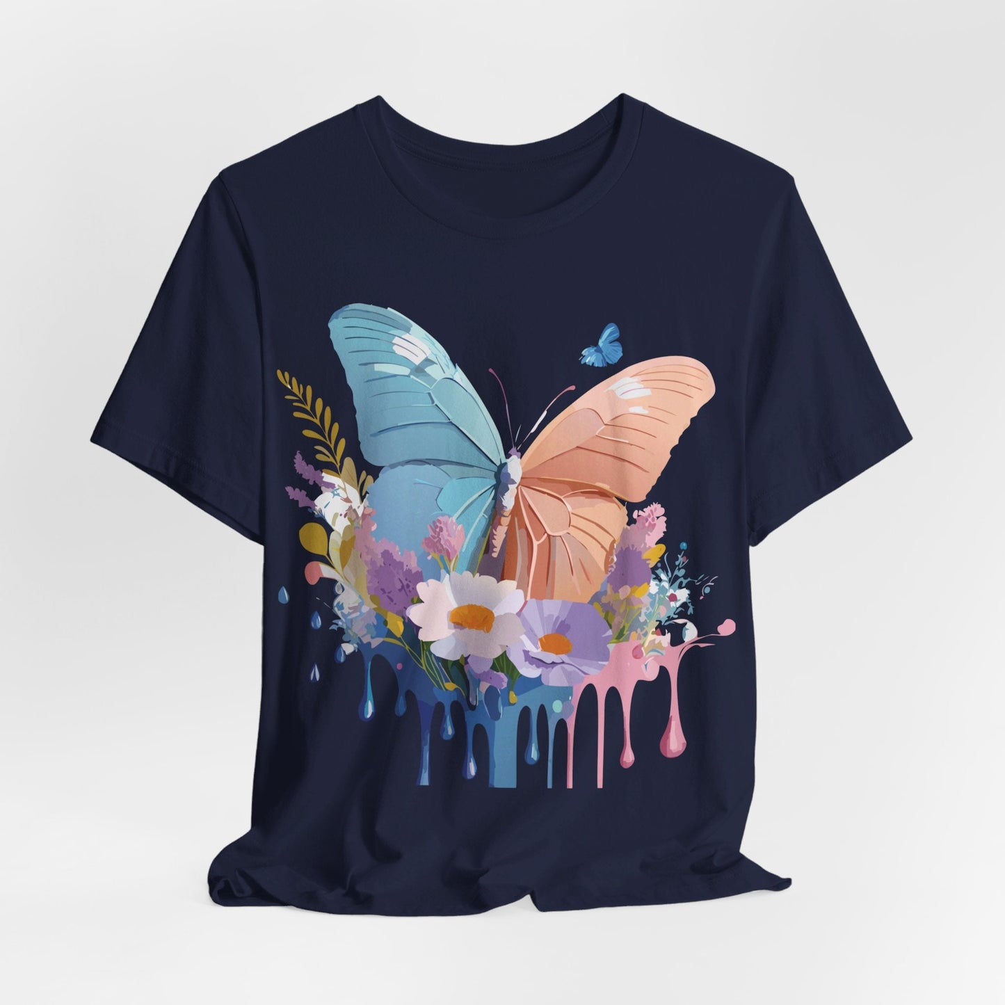 Butterfly Graphic Tee Adelpha Unisex Short Sleeve Art Design
