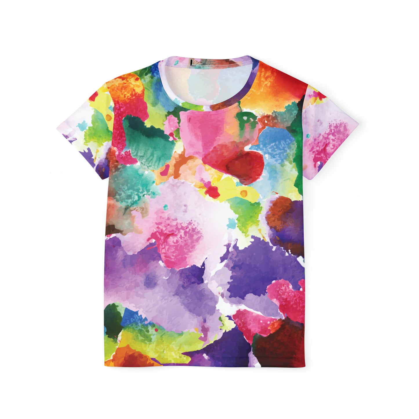 Poly Jersey Tee Shirt with abstract prints