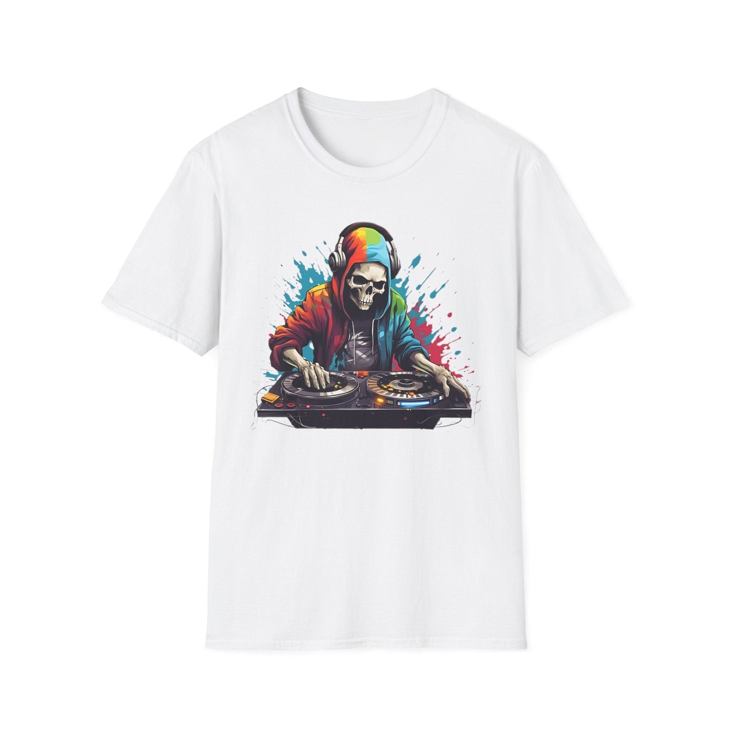 Skull Graphic Unisex Cotton T-shirt with Skeleton Artwork Design 8
