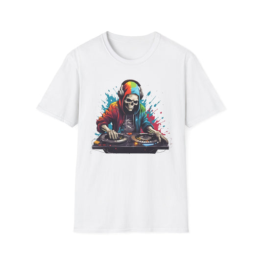 Skull Graphic Unisex Cotton T-shirt with Skeleton Artwork Design 8