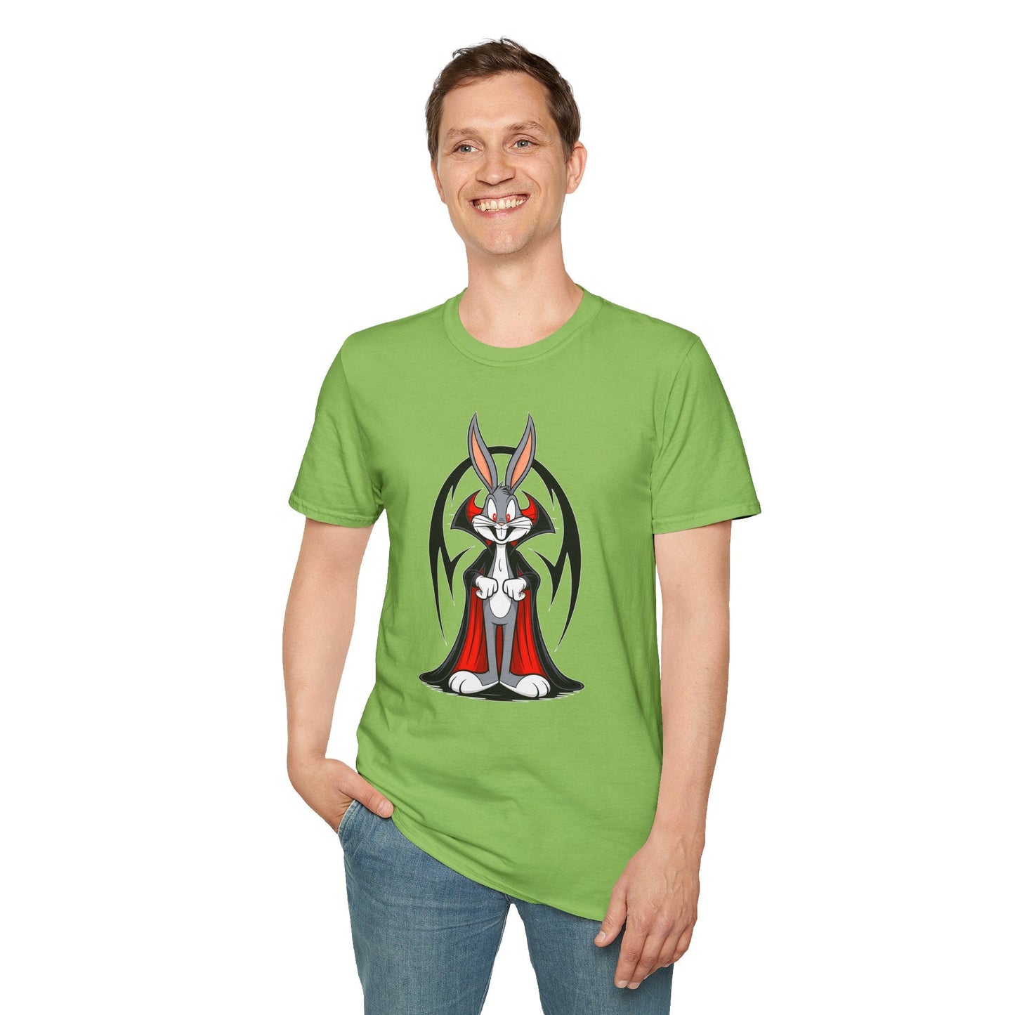 Cartoon Bunny Graphic Unisex Cotton Animal Animation Artwork Design Tee 28