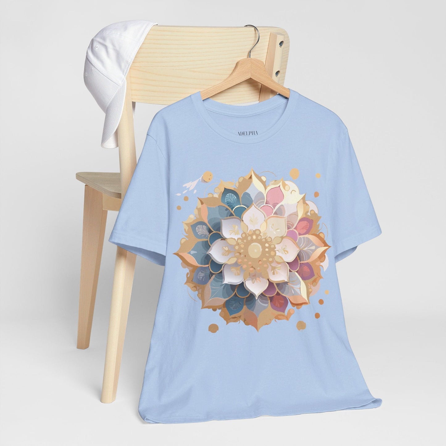 Mandala Graphic Tee For Men And Women By Adelpha Unisex Short Sleeve Art Design Shirt