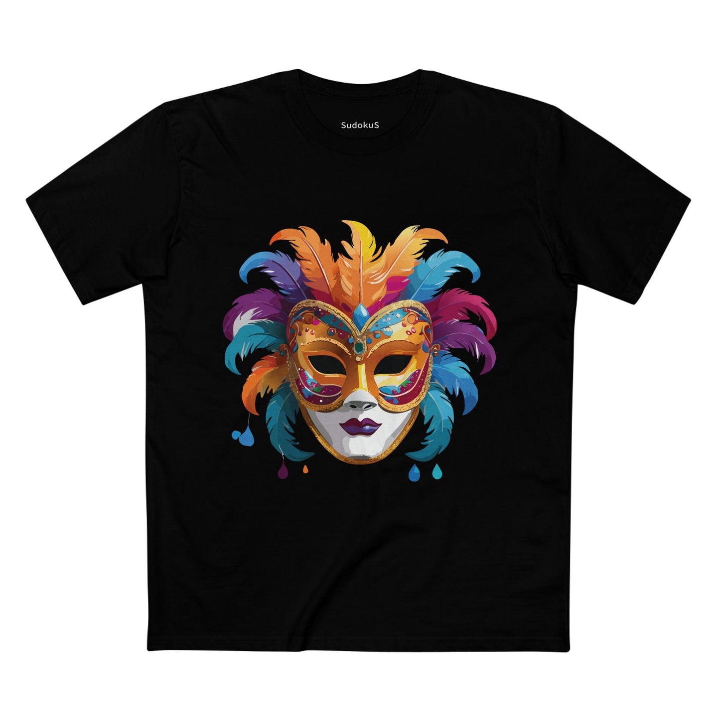 Mask Graphic Unisex 100 Cotton Staple Tee 37