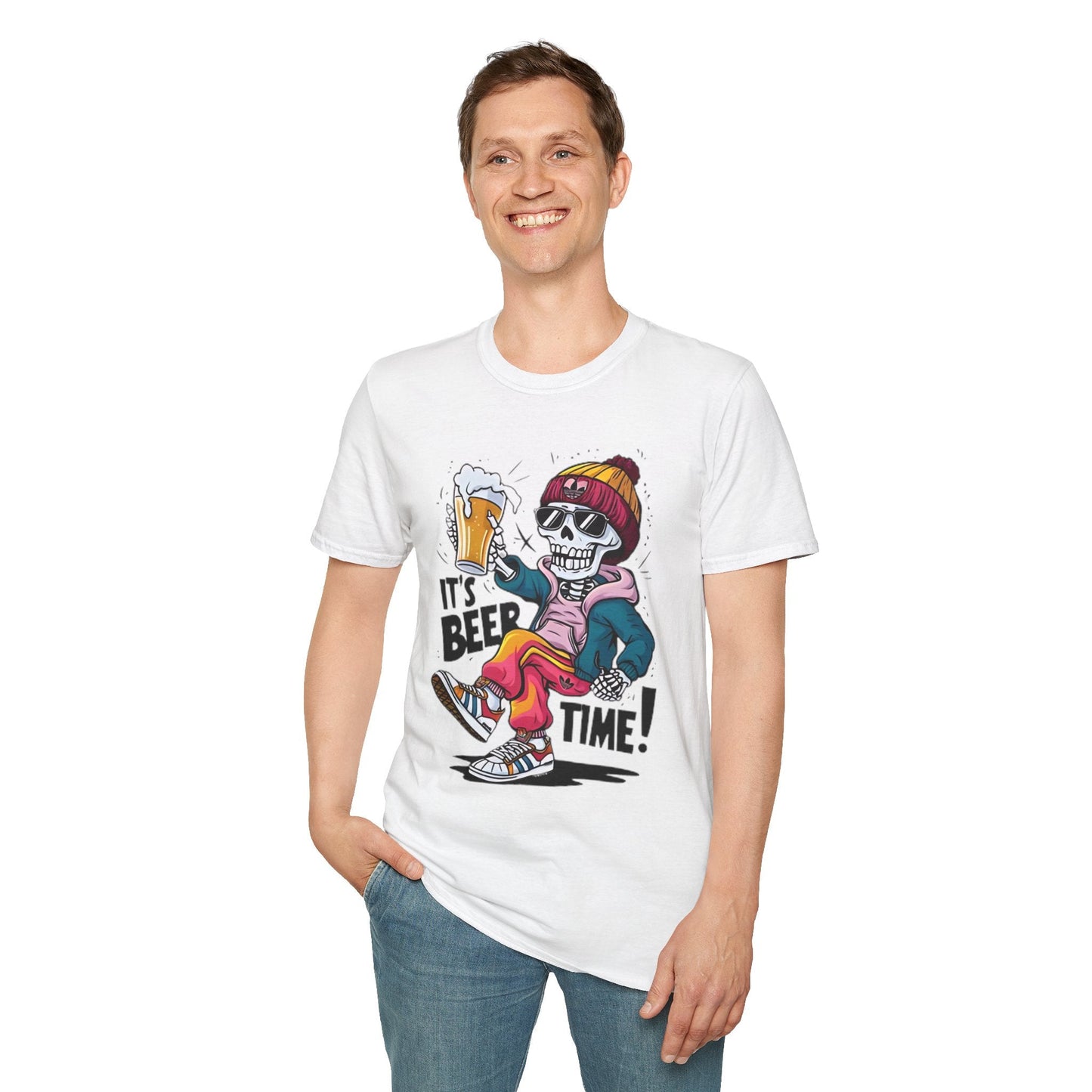 Gildan Softstyle 64000 Skull T Shirt Unisex Skeleton Graphic Tee Premium Comfort