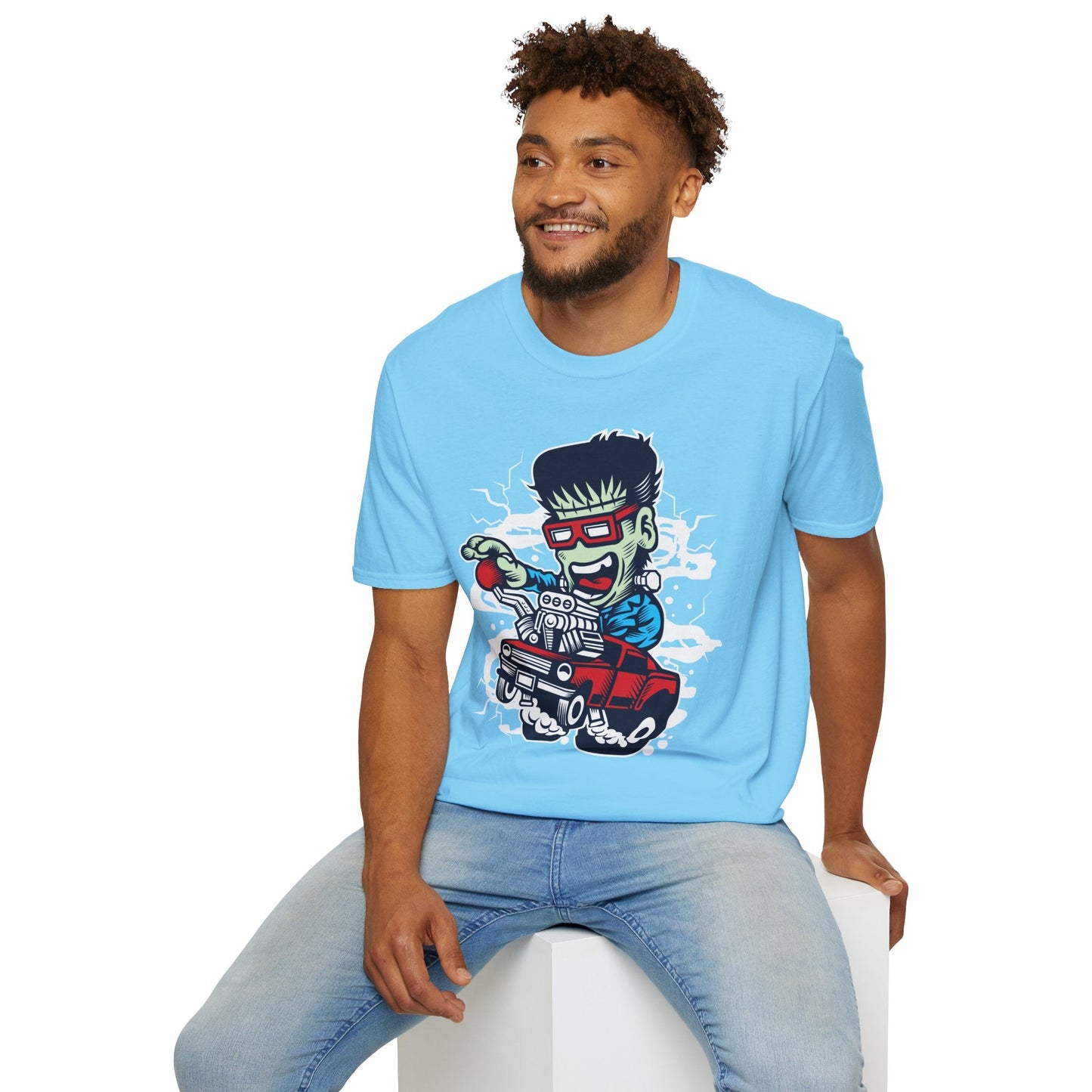 Cartoon T Shirt Animation Tee Funny Unisex Softstyle Gildan 64000 100 Percent Cotton