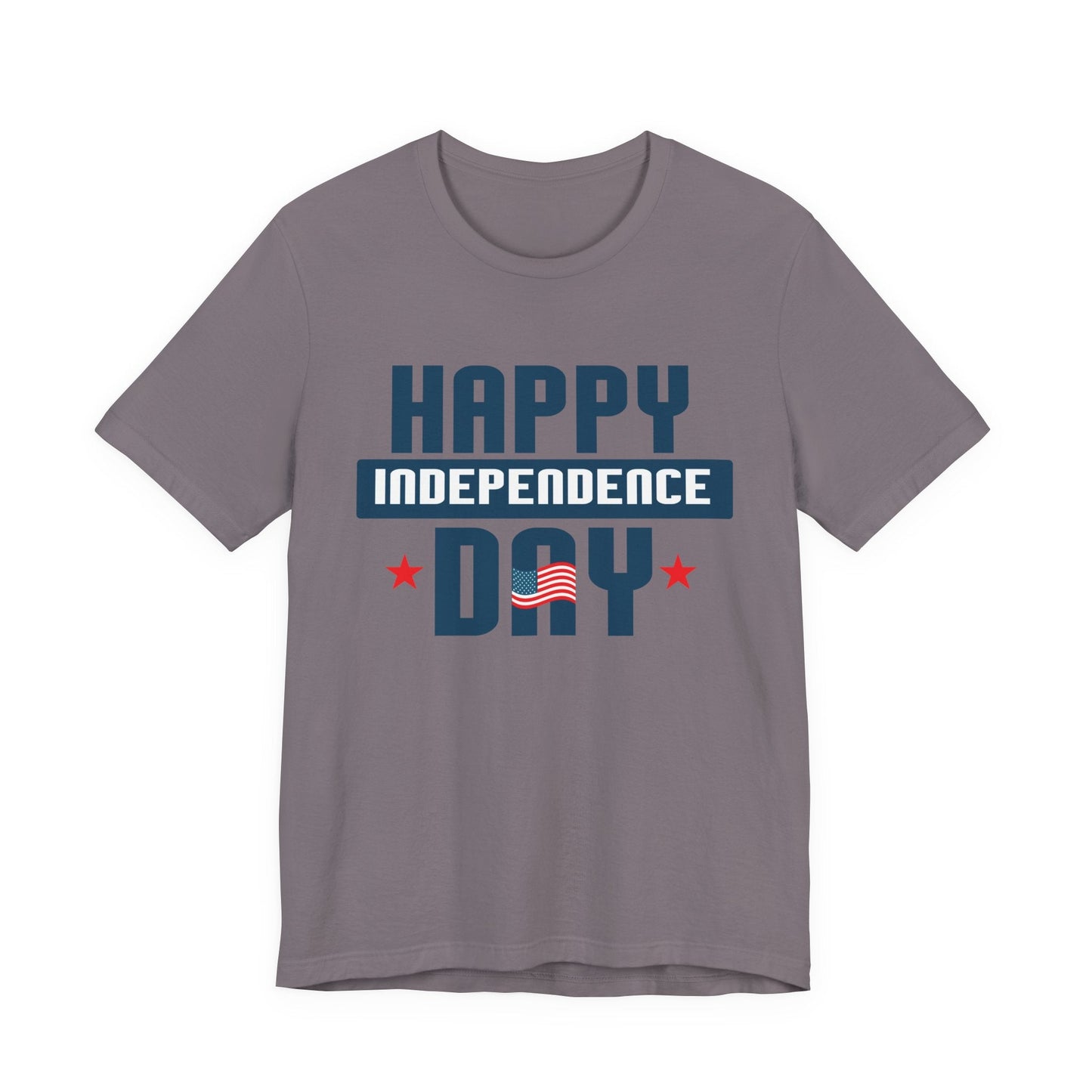 Happy Independence Day Graphic Unisex Cotton T-Shirt 017
