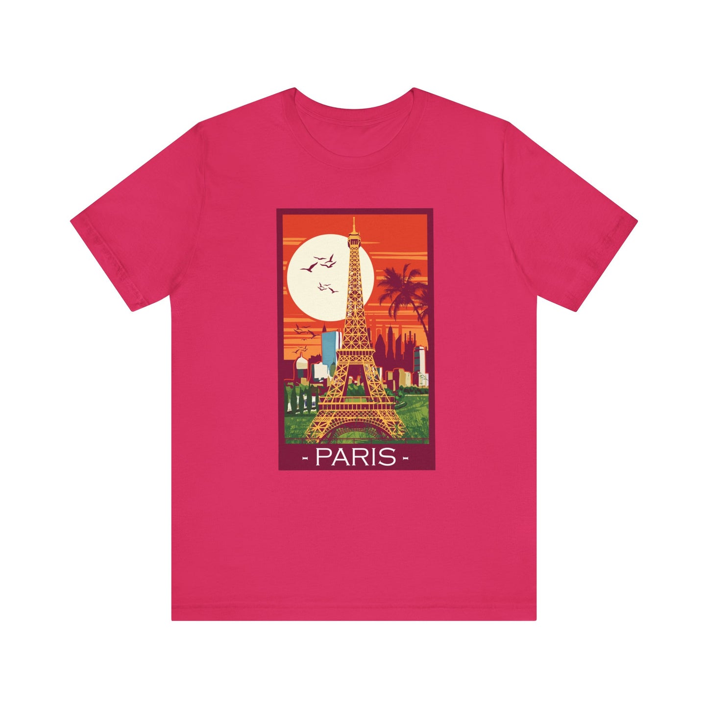 Retro Poster Paris Graphic Design Tee, Paris Shirt, Vintage Tees, Art Design T-Shirt, Graphic Tee, Retro Art Shirts