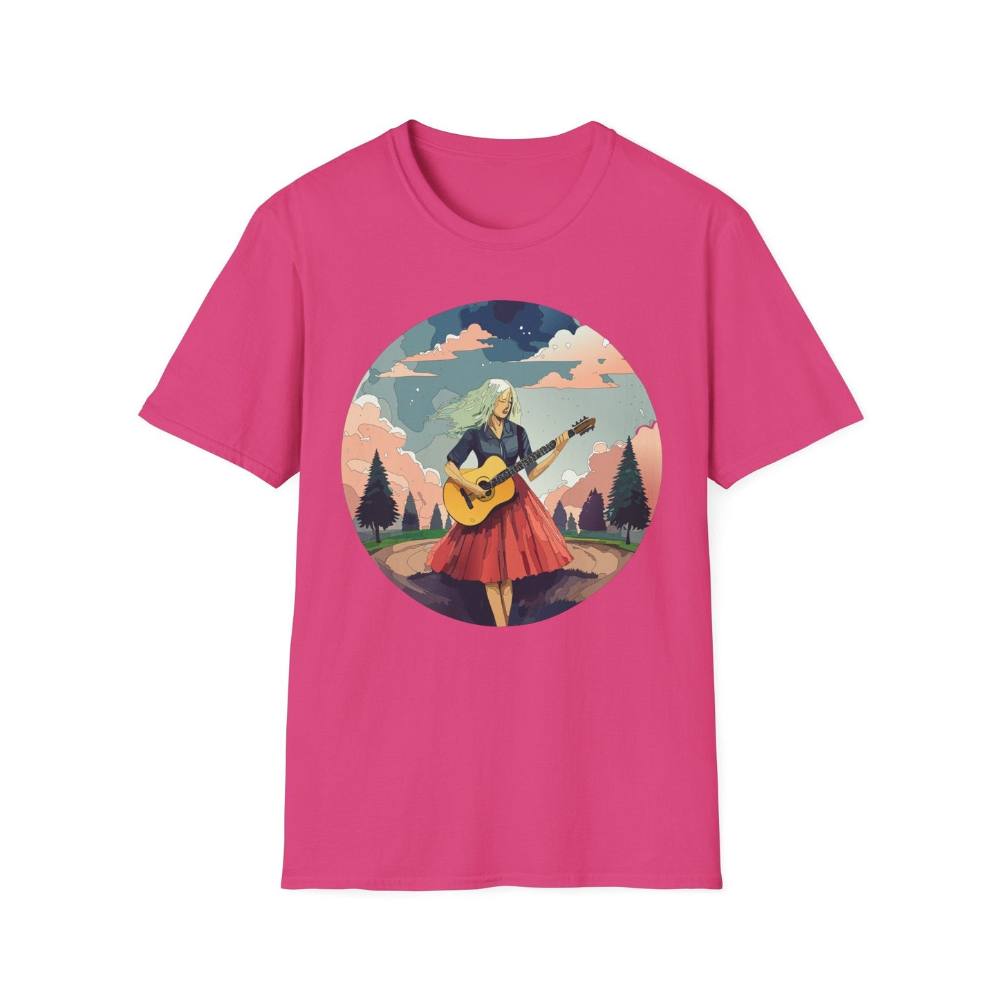 Womens Graphic T Shirt Art Design Ladies Tee Softstyle Gildan 64000 100 Percent Cotton