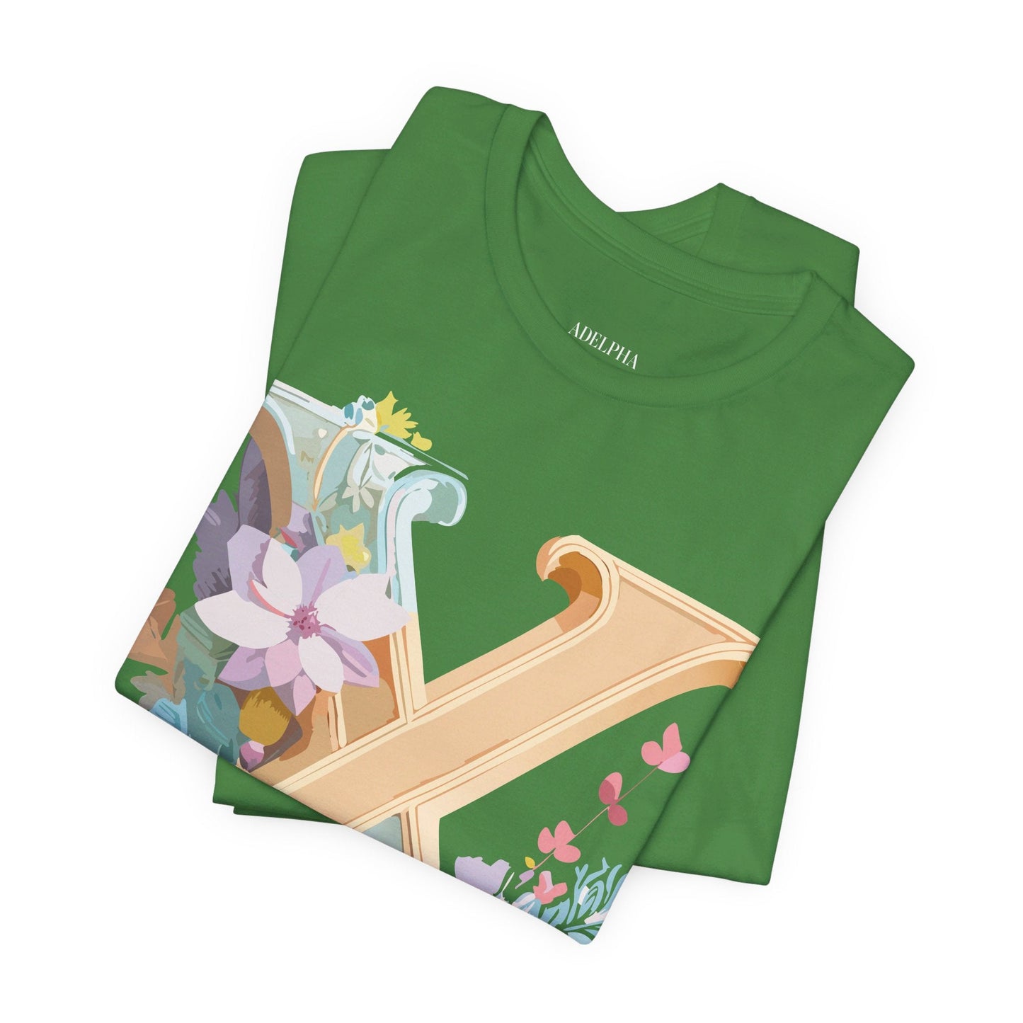 Letter X Shirt Graphic Tee Unisex Vintage Inspired Artwork By Adelpha Premium Comfort