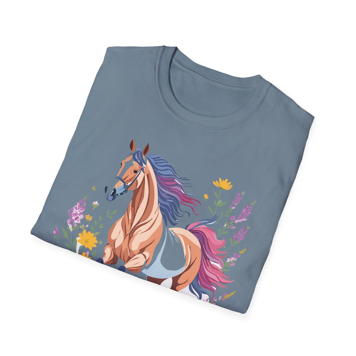 Horse Shirt Unisex Softstyle 64000 Cotton Tee Gildan 100 Percent Ring Spun