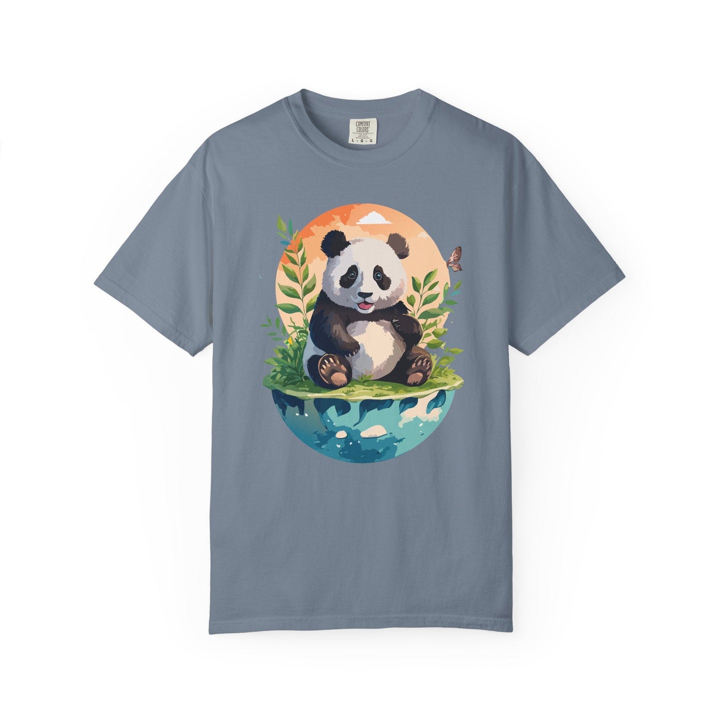 Panda Portrait Graphic T-Shirt Unisex Cotton Floral Animal Art Tee pp4