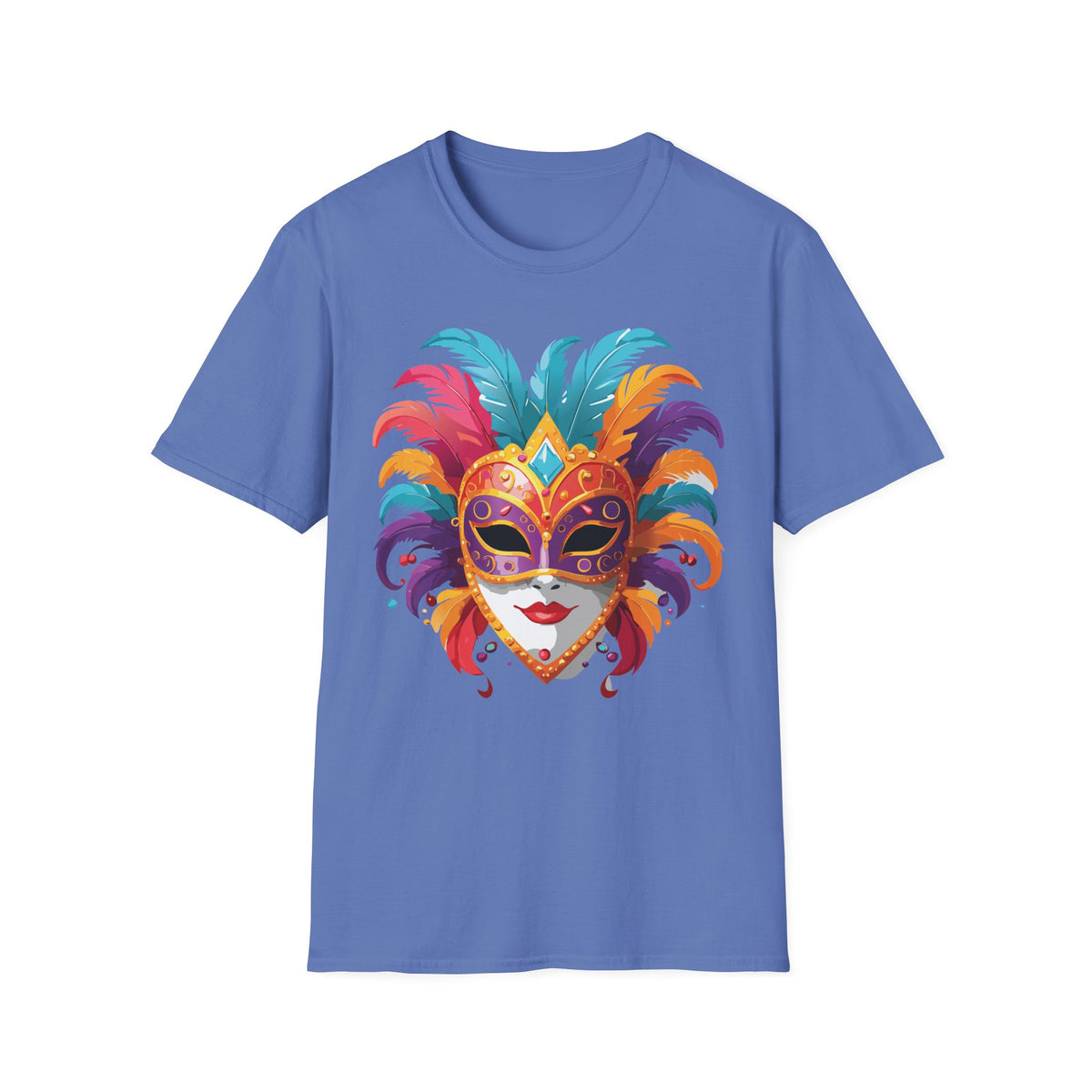 Mask Masquerade Carnival Graphic Tee Gildan Unisex 100 Cotton Tee Shirt h30