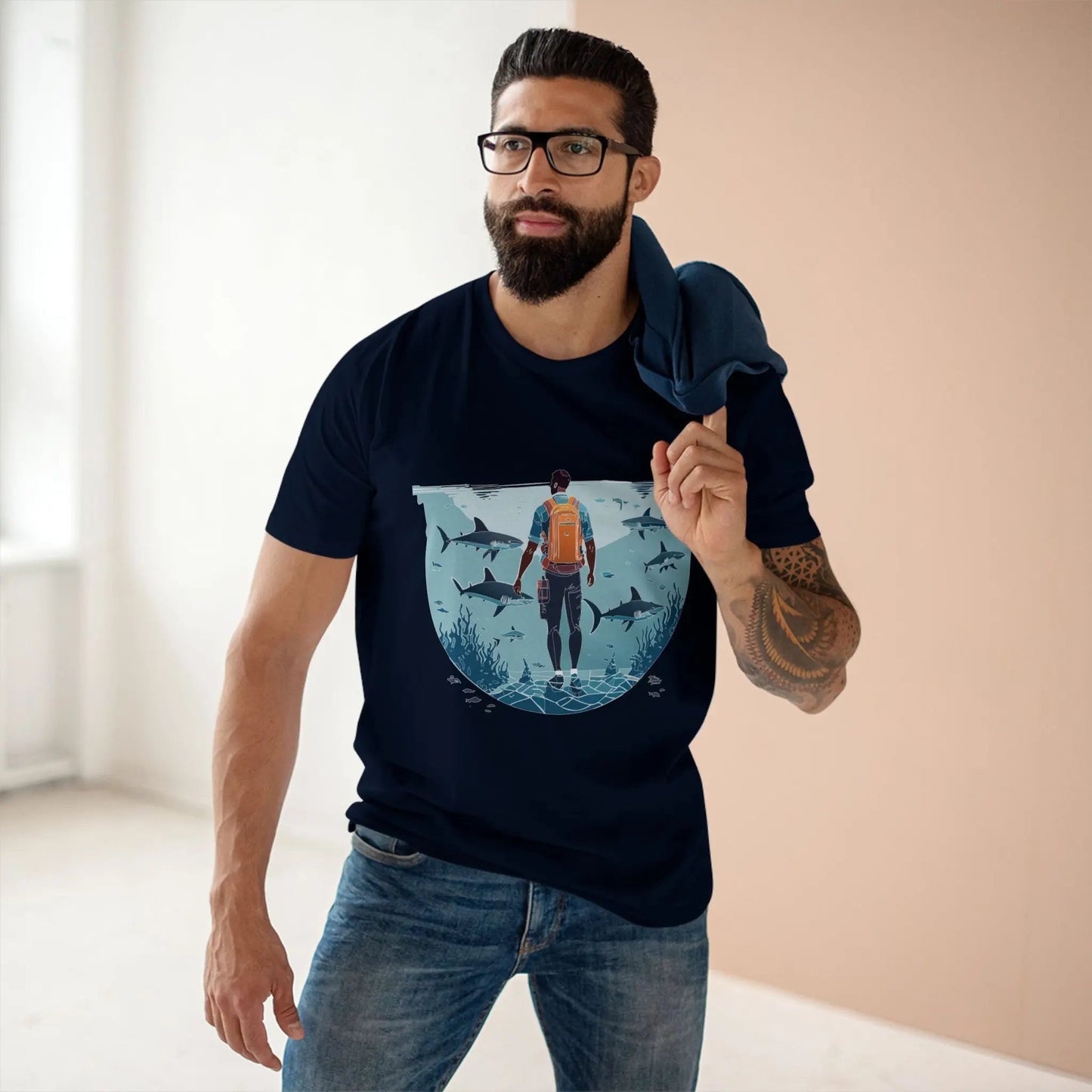 Ocean Coast Graphic Unisex 100 Cotton Staple Tee 7