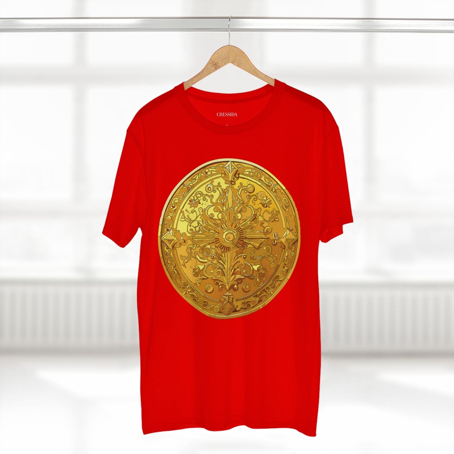 Antique Gold Coin Graphic Design T-Shirt Unisex 100 Cotton With Golden Print Artwork Tee 24