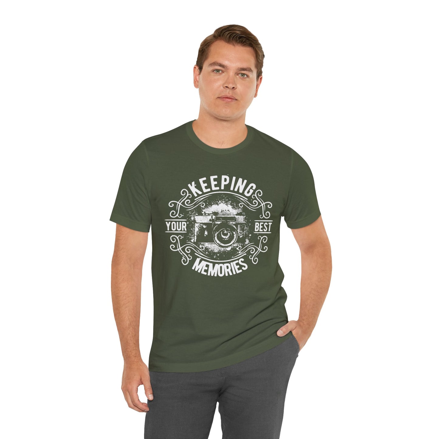 Keeping Your Best Memories T-Shirt Vintage Camera Graphic T-Shirt A-5