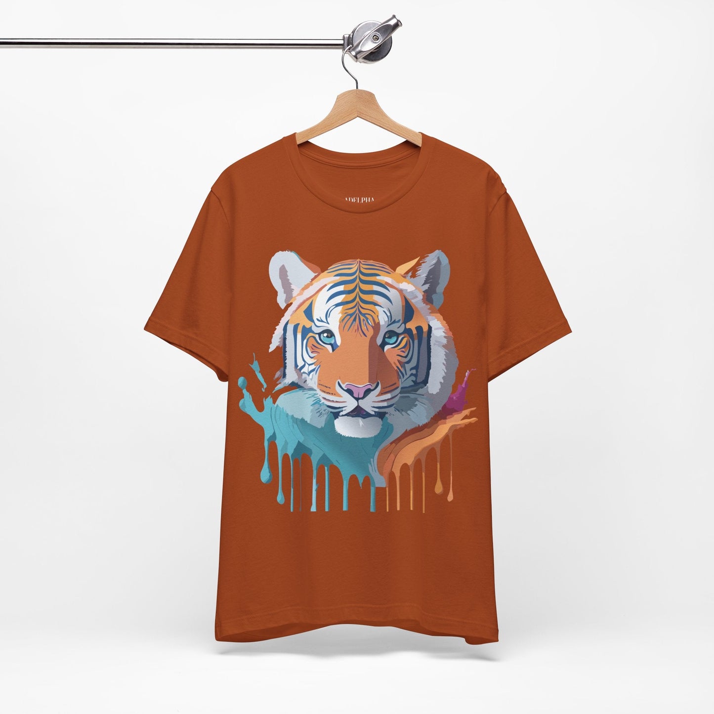 Tiger Graphic Tee Unisex Jersey Short Sleeve Vintage Inspired Artwork Adelpha Art Design
