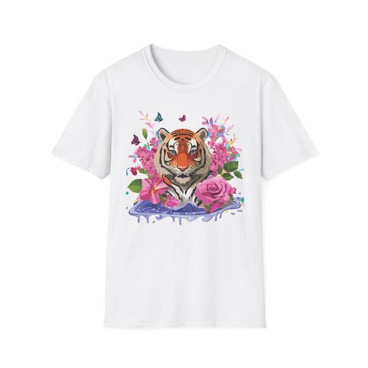 Tiger Shirt Unisex Gildan Softstyle Cotton Tee 100 Percent Ring Spun Comfort