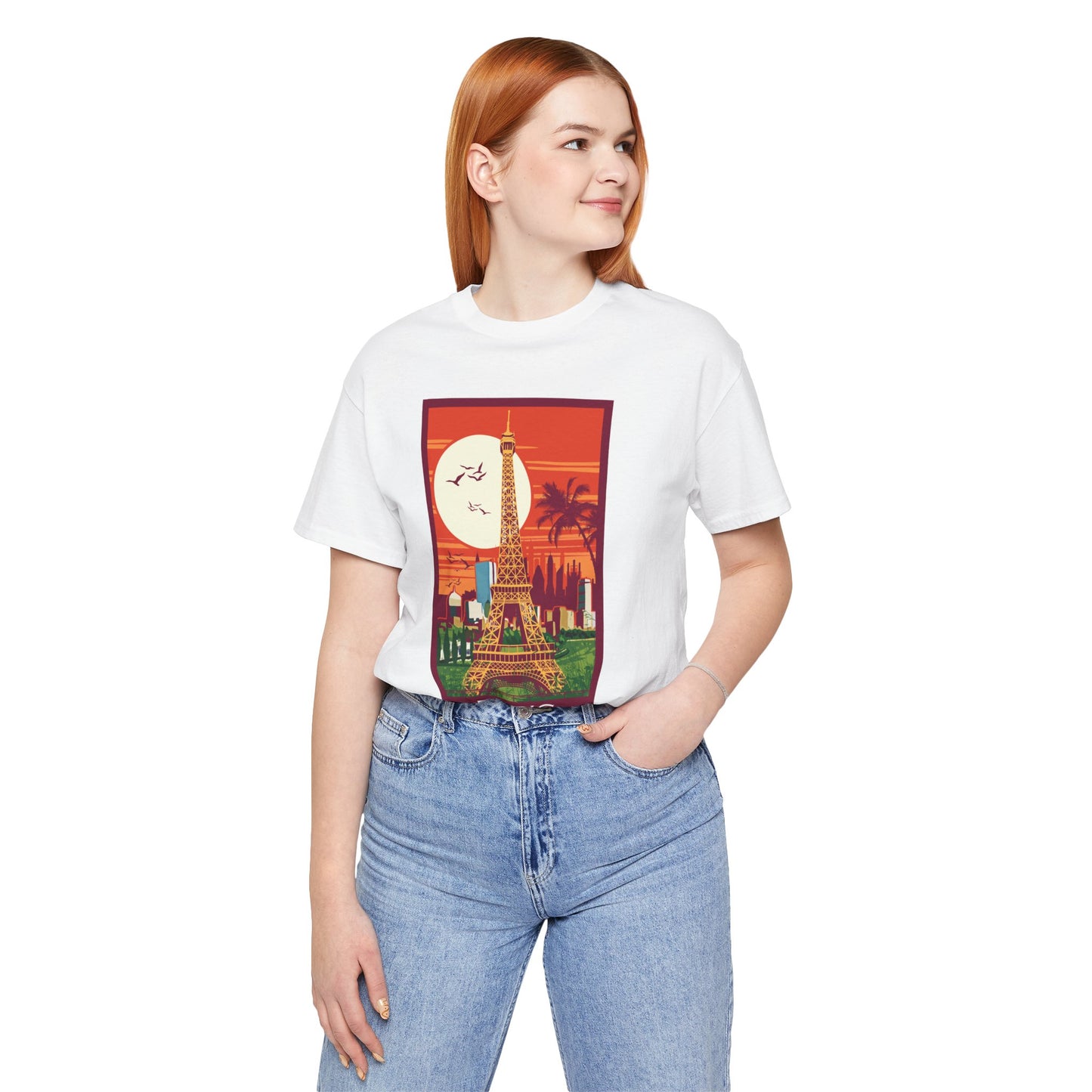 Retro Poster Paris Graphic Design Tee, Paris Shirt, Vintage Tees, Art Design T-Shirt, Graphic Tee, Retro Art Shirts