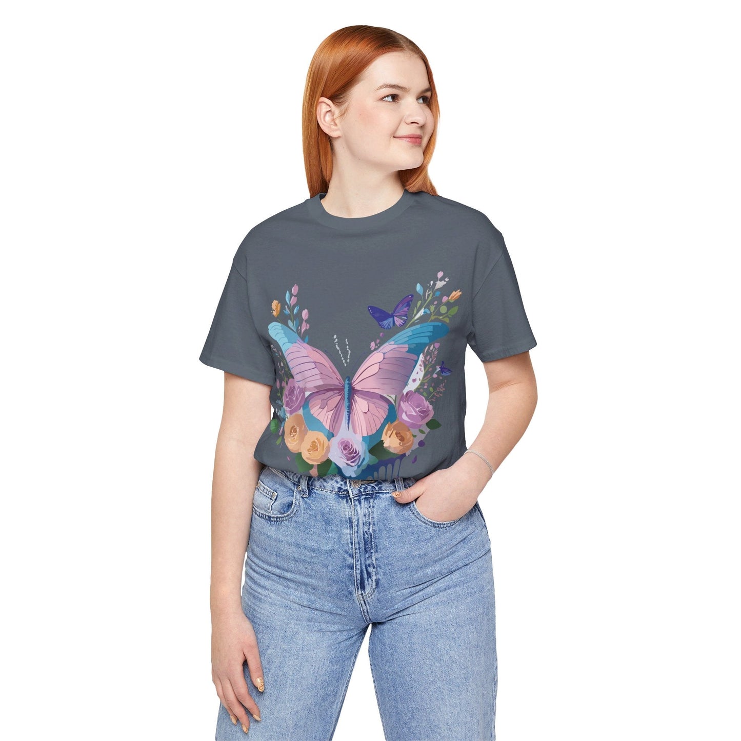 Adelpha Unisex Graphic Tee With Vintage Inspired Artwork Short Sleeve