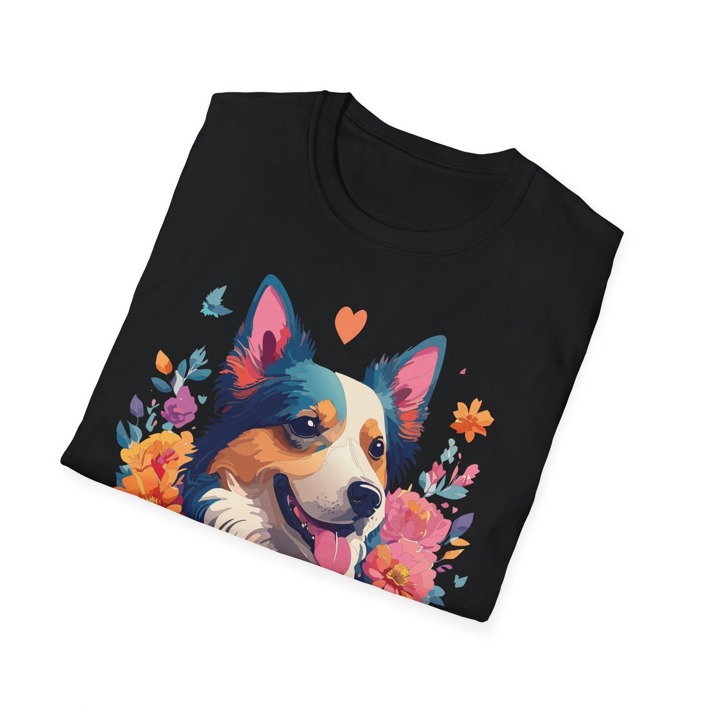 Animal Print Dog Shirt Unisex Softstyle Cotton Tee For Pet Lovers