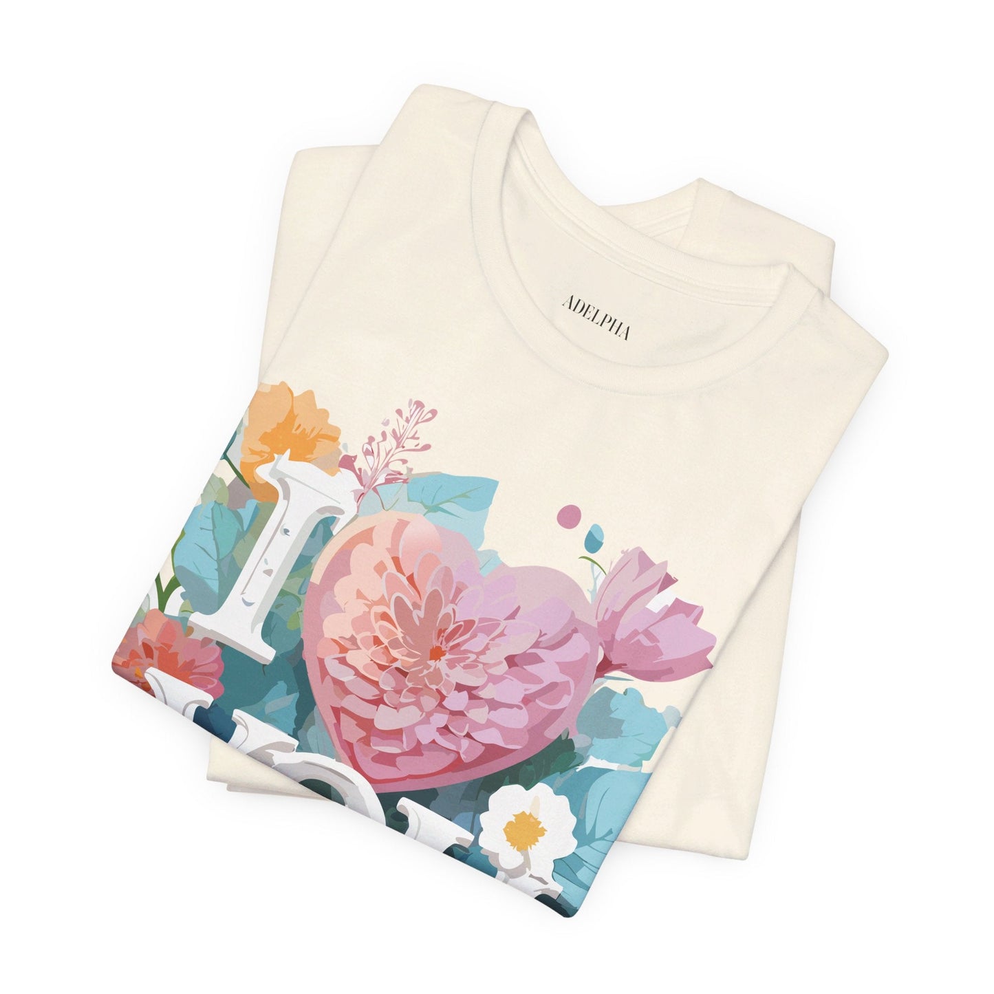Valentine Graphic T Shirt Unisex Jersey Short Sleeve Tee With Adelpha Artwork Design