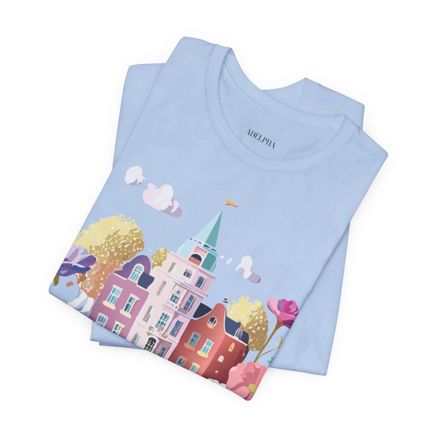 Amsterdam Tourist Shirt Graphic Tee Unisex Vintage Inspired Art Design by Adelpha Short Sleeve