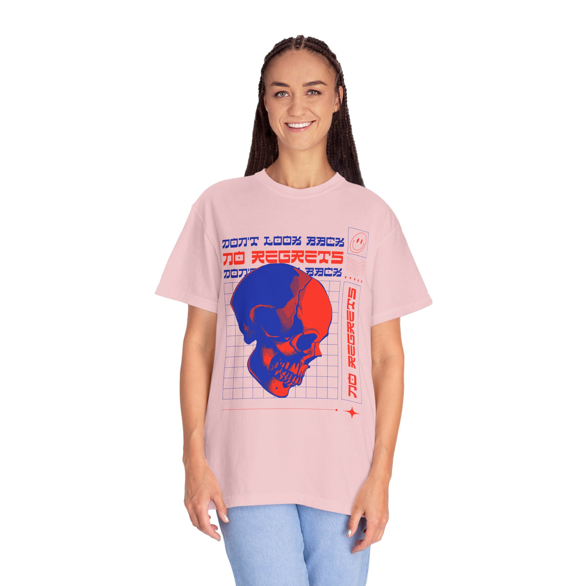T-Shirt with Skull, Graphic T-Shirts, Art Design Tee Shirt, Skull T-Shirt - 11