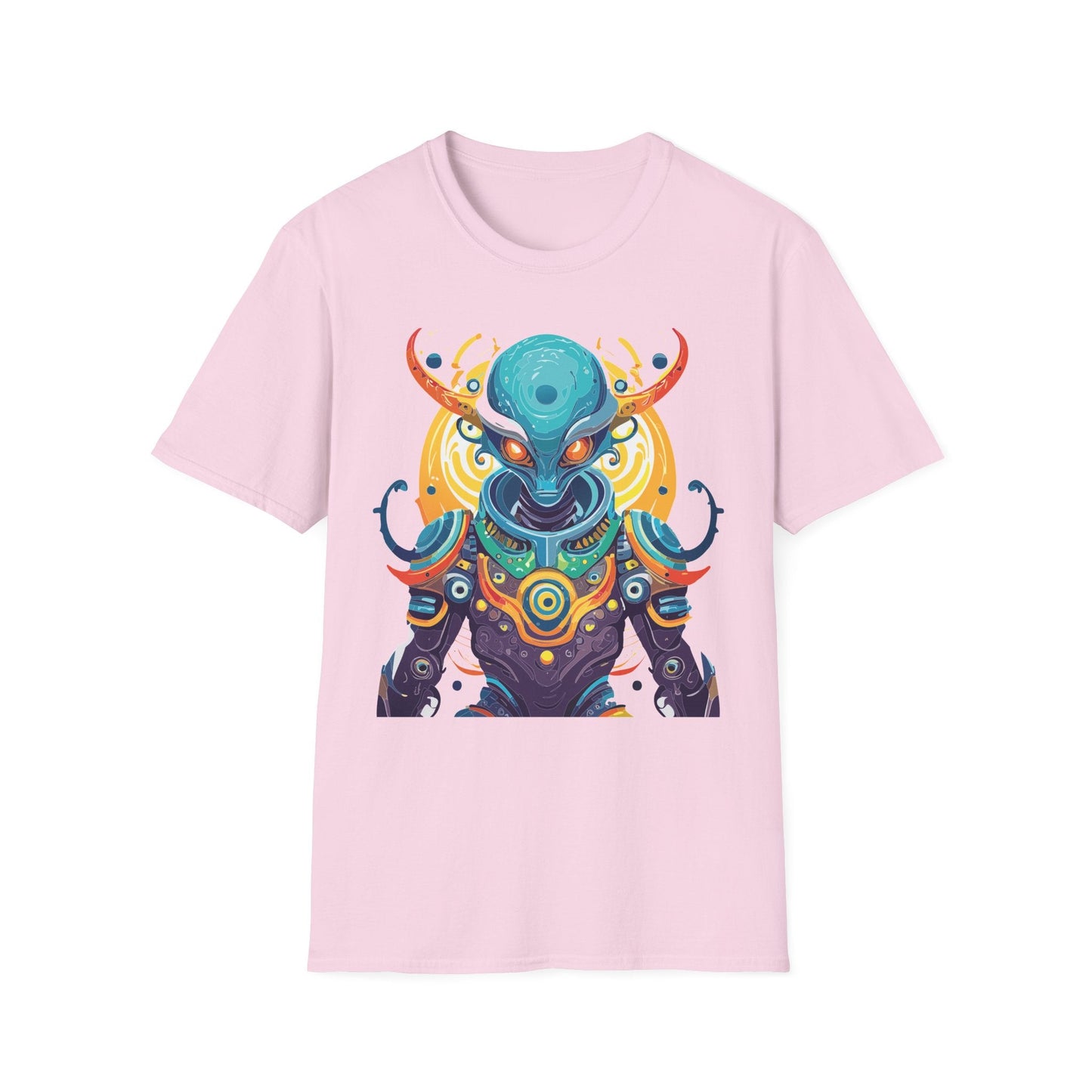 Alien T Shirt Cosmos Shirt Unisex Short Sleeve Tee With Alien Art Design Ring Spun Cotton