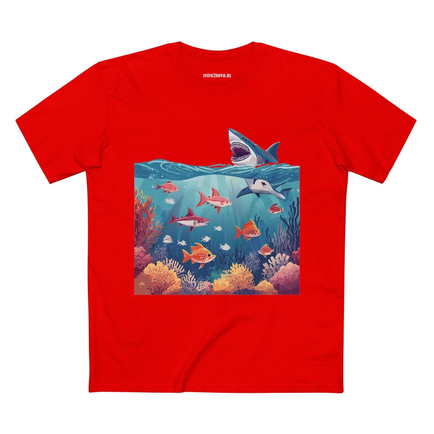 Ocean Pacific OP 8 Unisex Premium Cotton Tee With Original Art Design By Retro2Nova