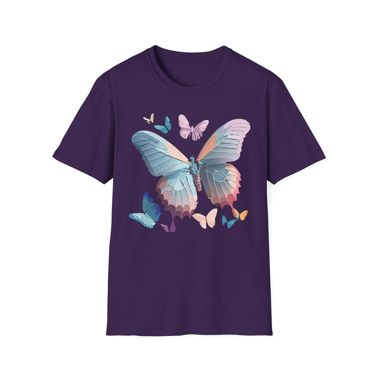 Butterfly Watercolor Tee — Pastel Wings Graphic Tee Unisex 100 Cotton Gildan T-Shirt
