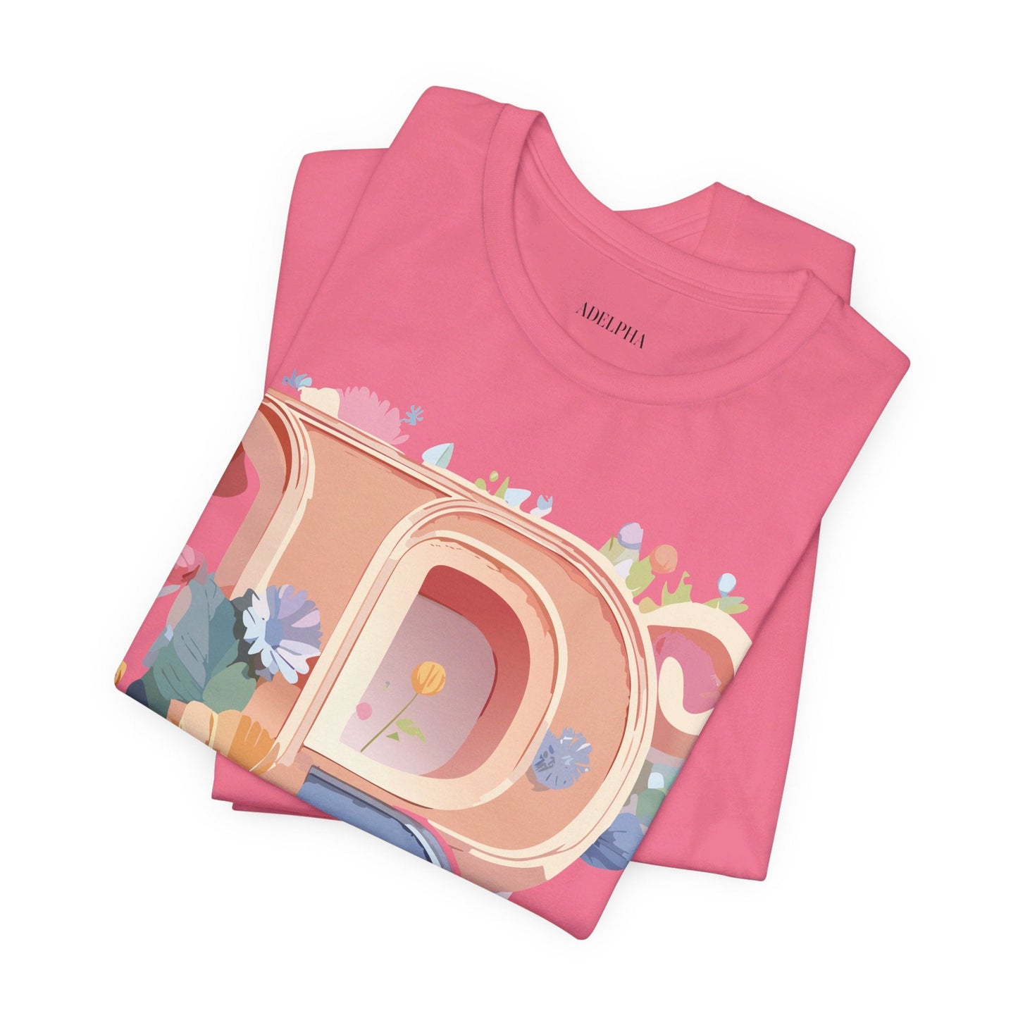 Letter R Shirt Graphic Tee Unisex Short Sleeve By Adelpha Vintage Art Design Tee