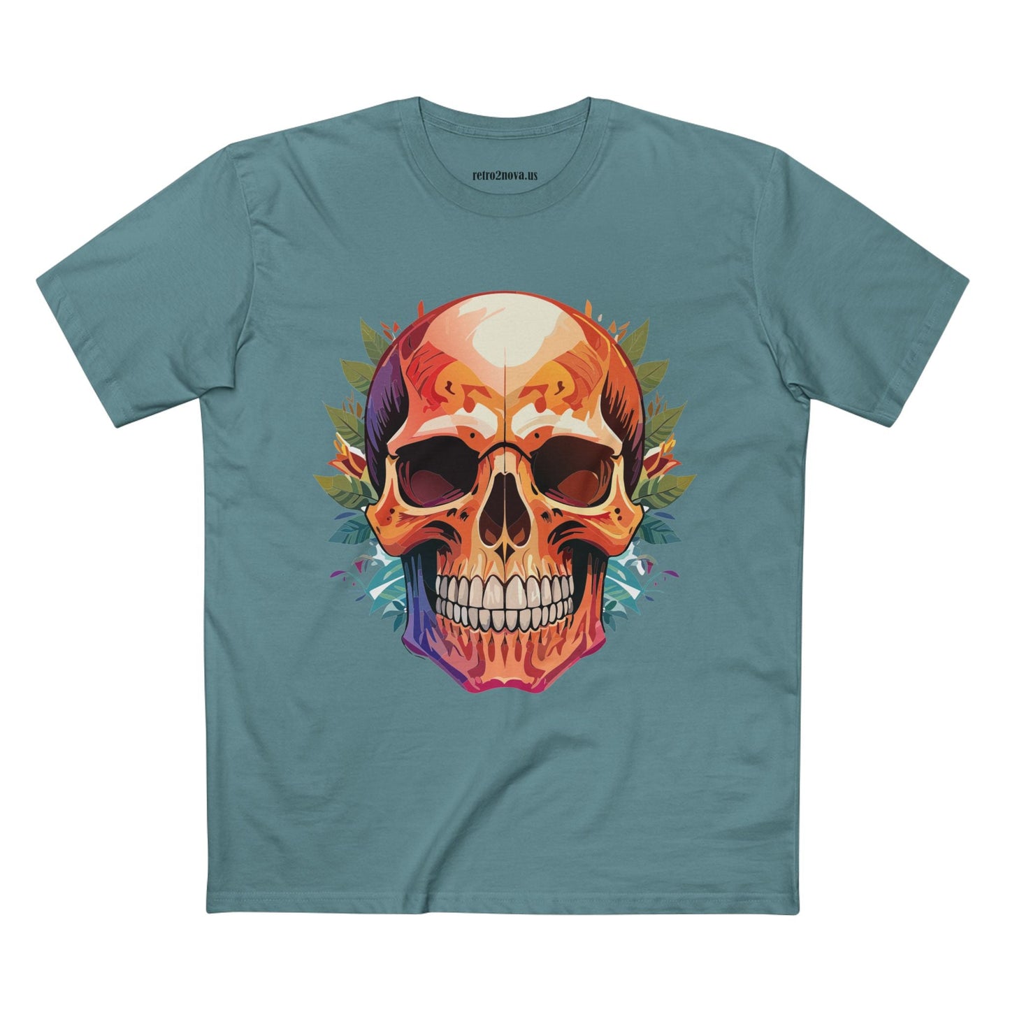 Skull Shirt And Skeleton Shirt Unisex Premium Cotton Tee Original Art Design Retro2Nova