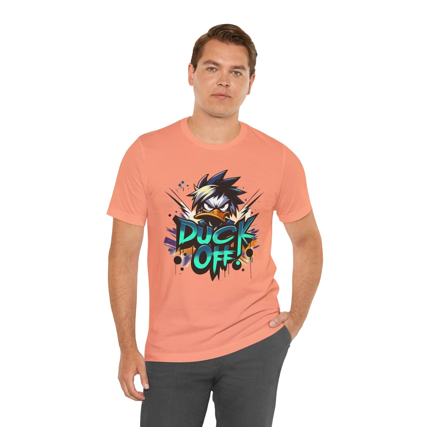 Duck Graphic Tee, Duck Shirt, Funny Bird Tee Shirt, Funny Animal T-Shirt, Cartoon Top, Animal Tees, Art Design T-Shirt