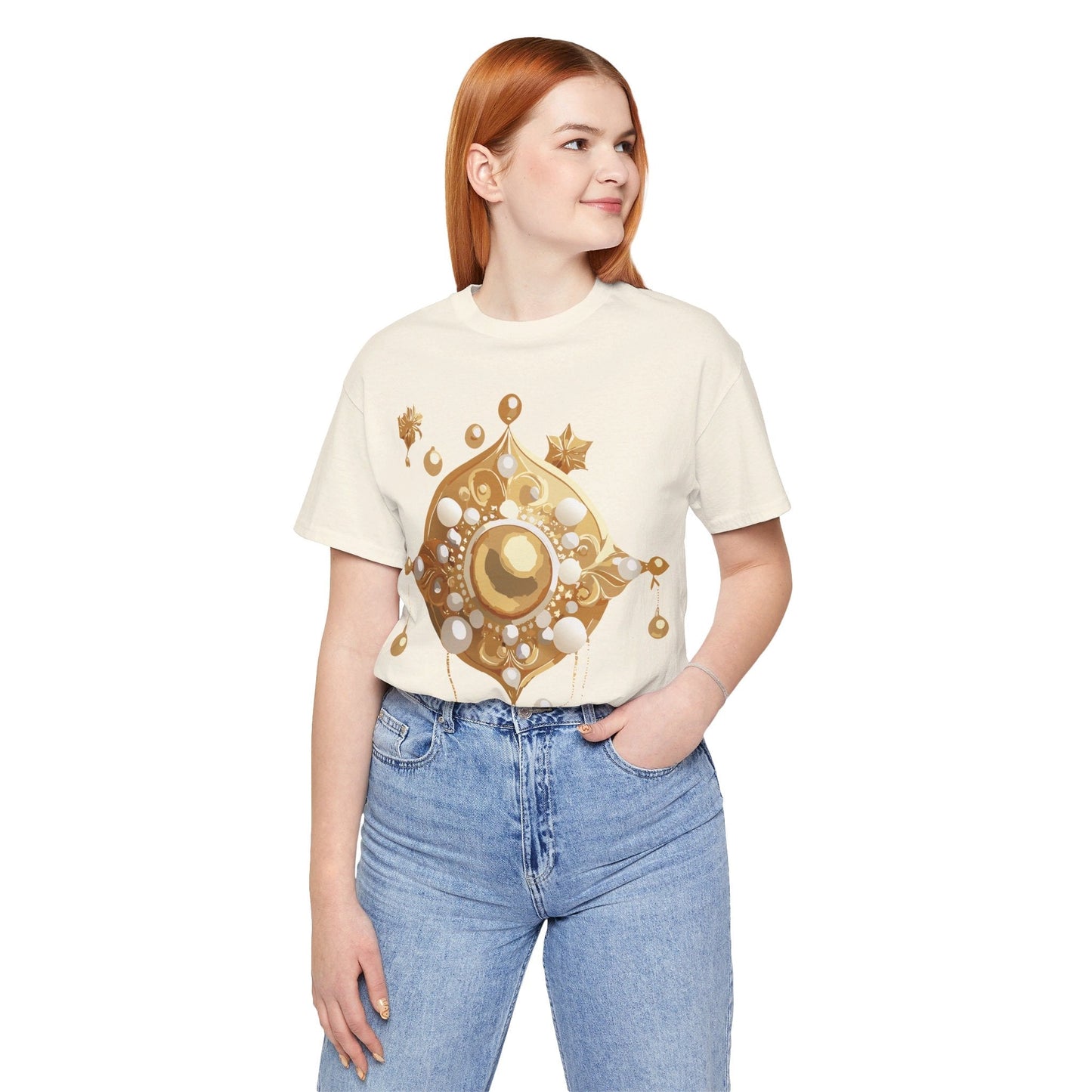 Jewelry Graphic Unisex 100 Cotton Vintage Treasure Art T-Shirt 32