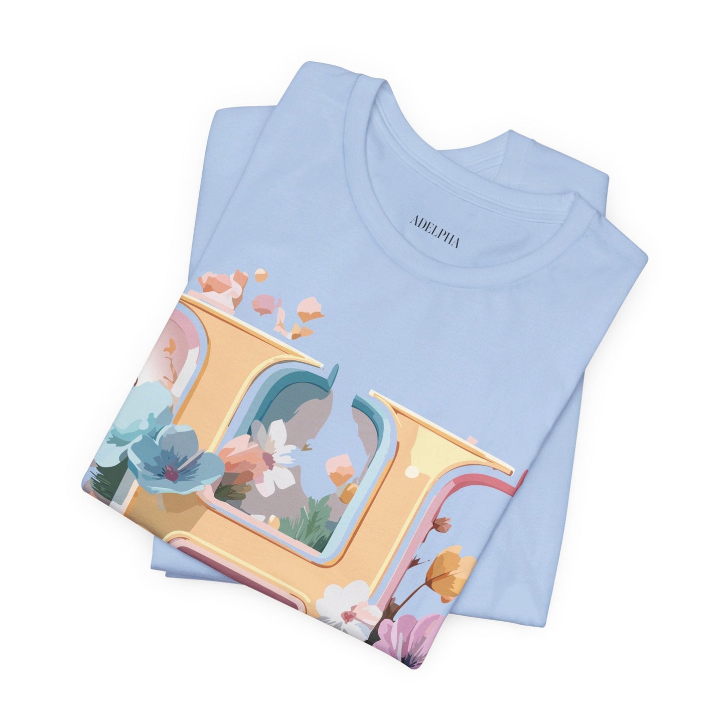 Adelpha Letter H Graphic Tee Unisex Jersey Short Sleeve Vintage Inspired Art Design Shirt