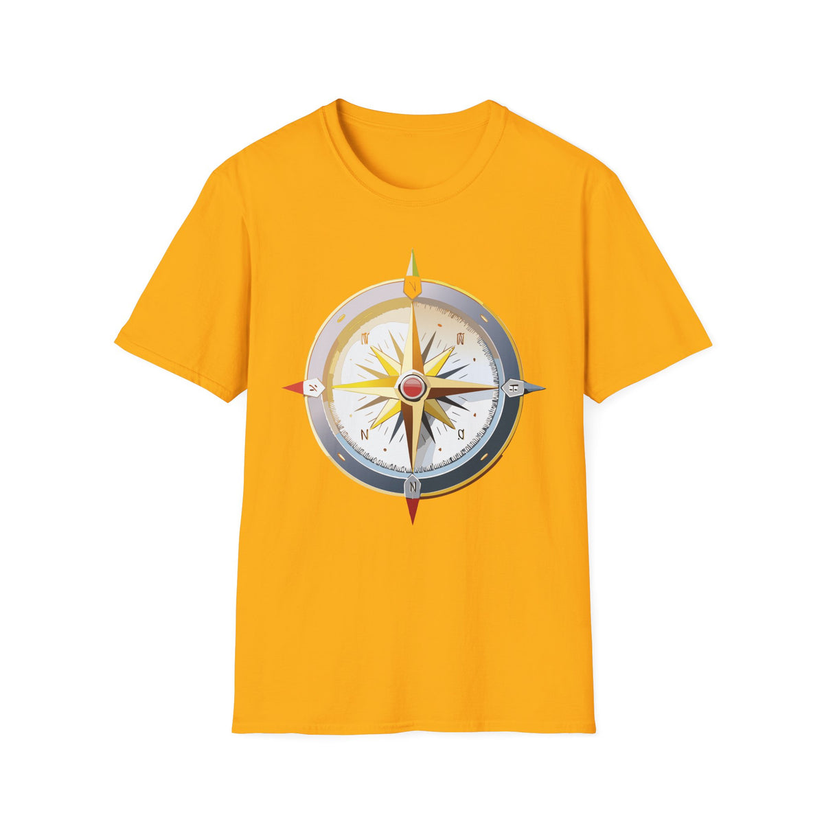Nautical Compass T-Shirt | Adventure Travel Graphic Design Unisex 100 Cotton Gildan T-Shirt