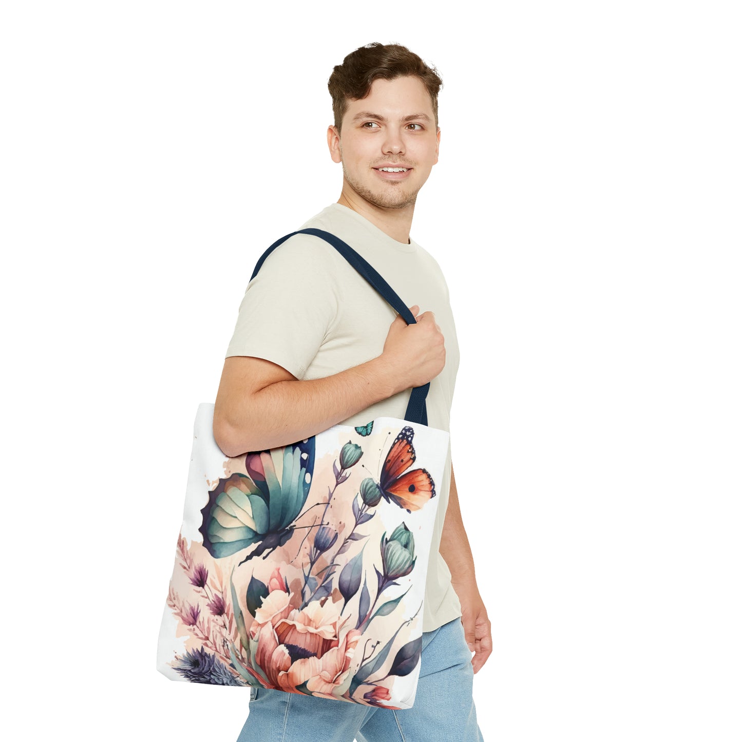 Bag with Butterfly Prints