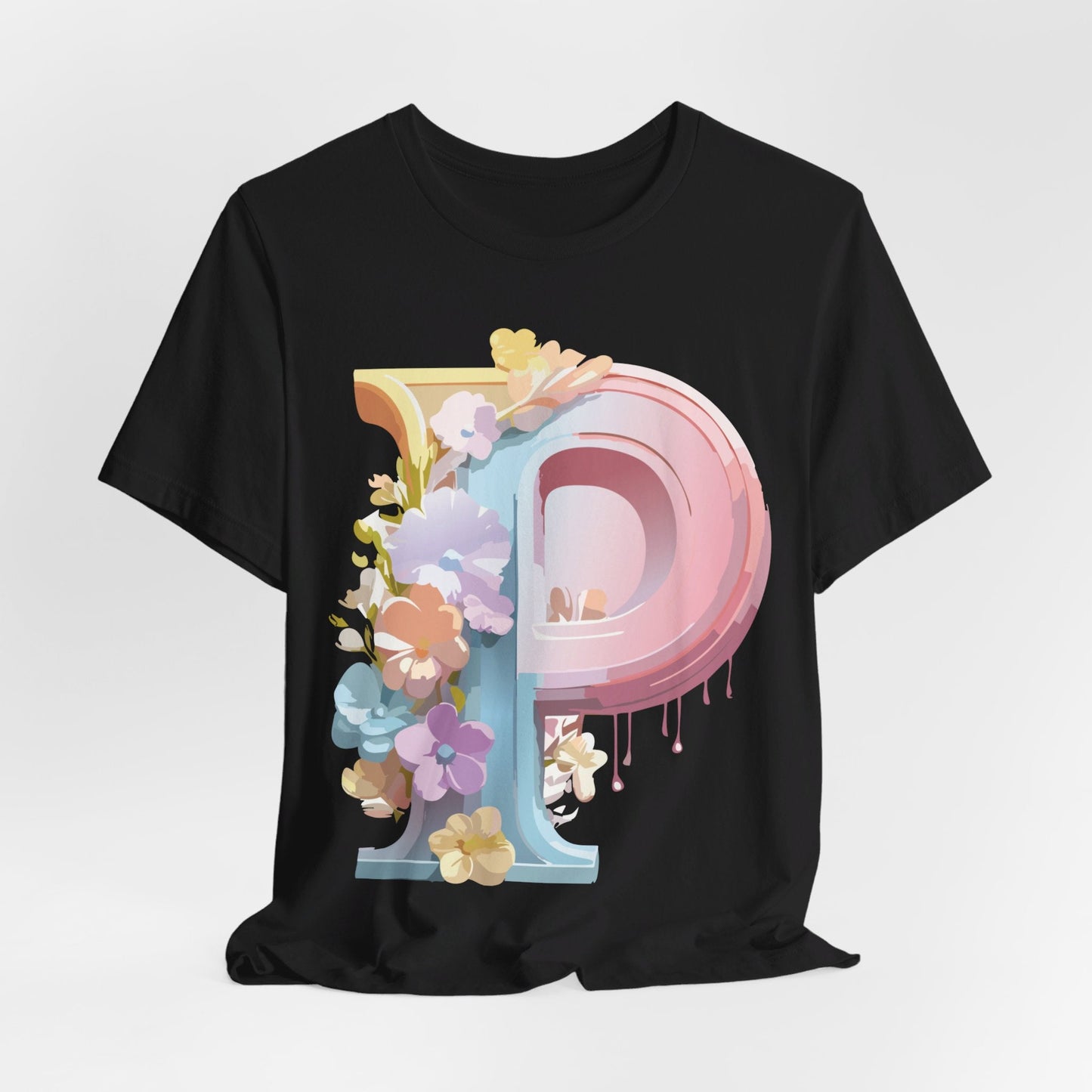 Letter P Shirt Graphic Tee Unisex Jersey Short Sleeve Adelpha Vintage Inspired Artwork