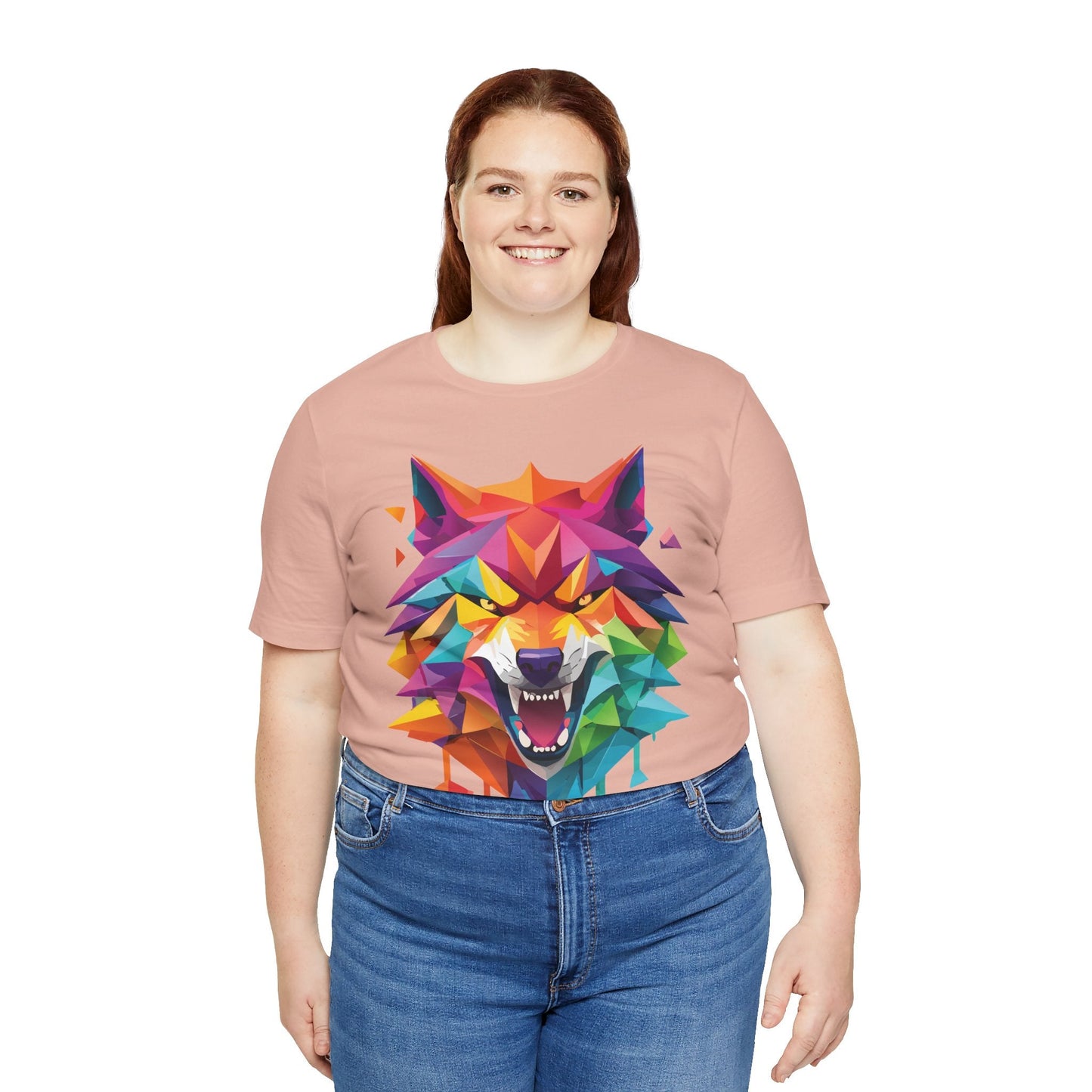 Unisex Animal Shirt With Art Design And Wild Animals Print Tee Short Sleeve Premium