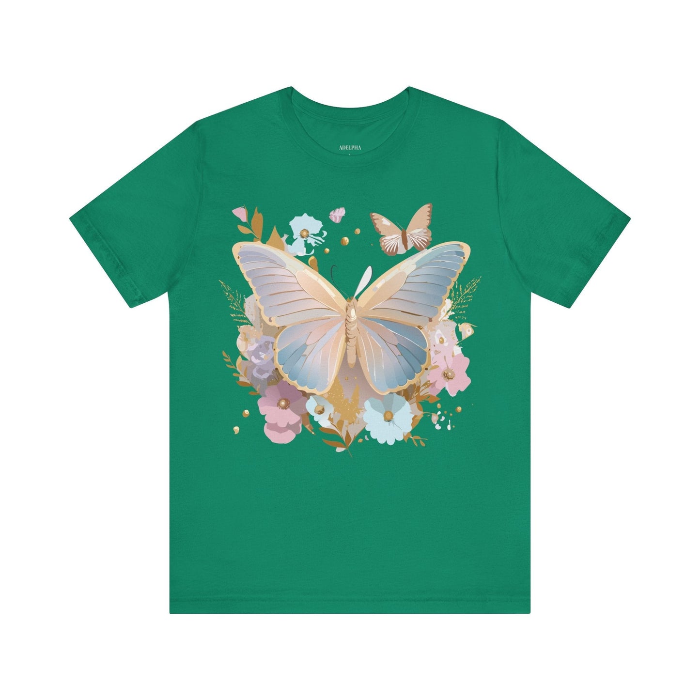 Butterfly Graphic T Shirt Unisex Vintage Artwork Tee By Adelpha