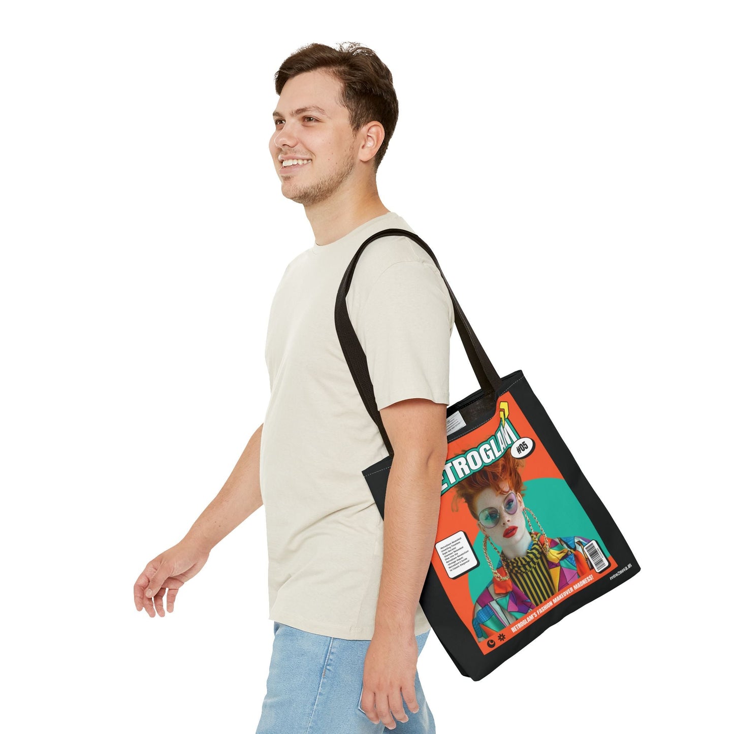 Canvas Tote Bag Magazine Cover By Retro2Nova Durable Everyday Carry Bag Vintage Inspired Design