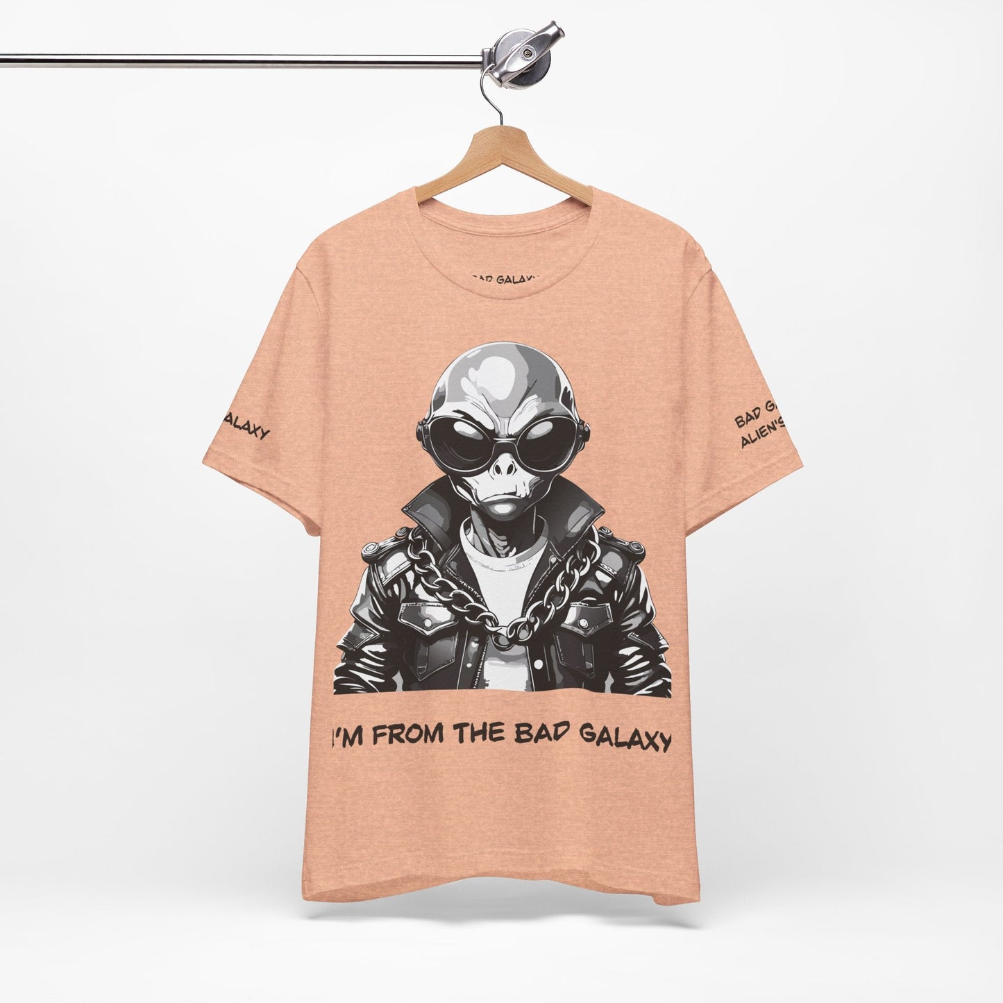 Bad Galaxy Alien Tee Shirt Made To Order 100 Percent Cotton Lightweight Eco Friendly Inks