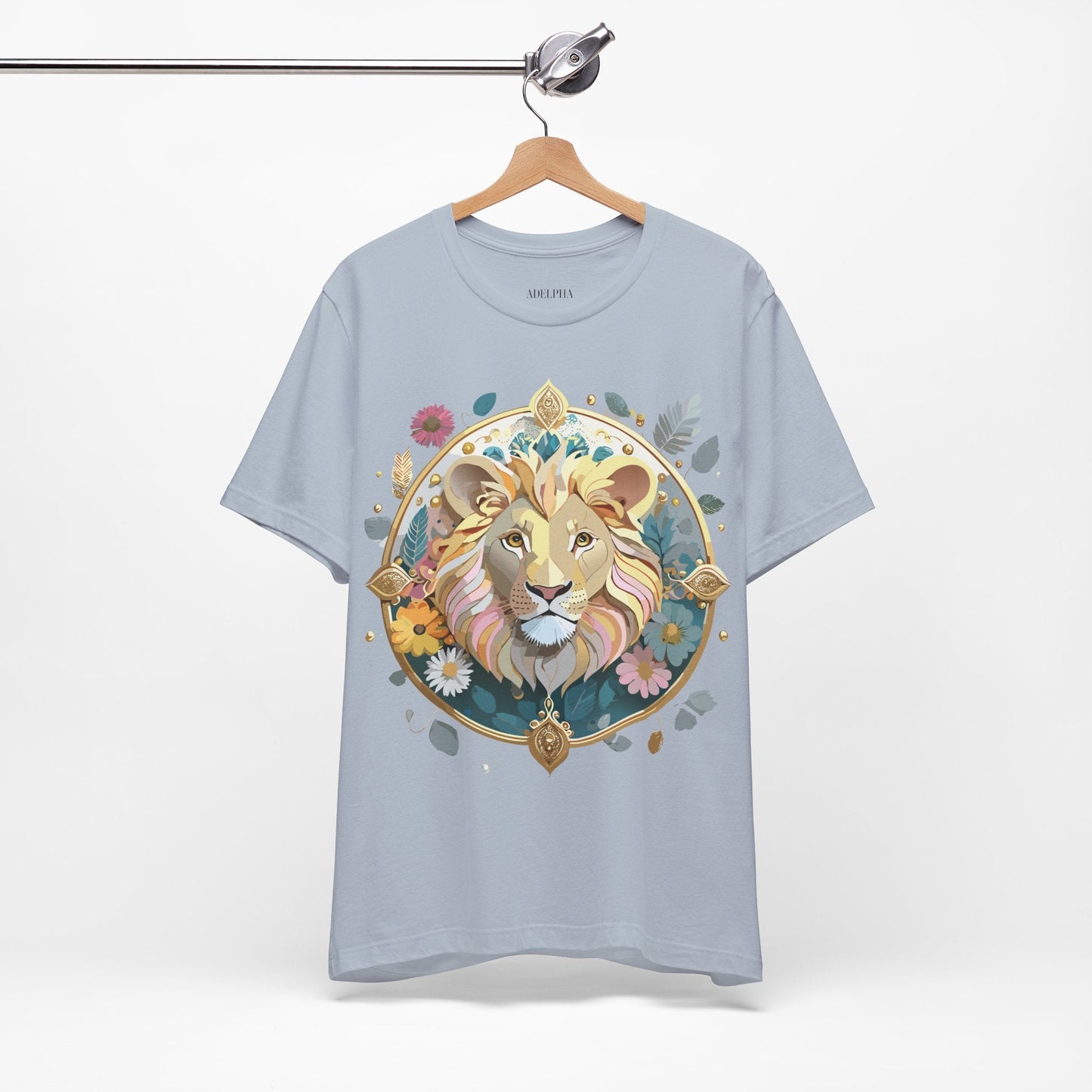 Medallion Graphic Unisex 100 Cotton Vintage Animal Medal Artwork Tee 64