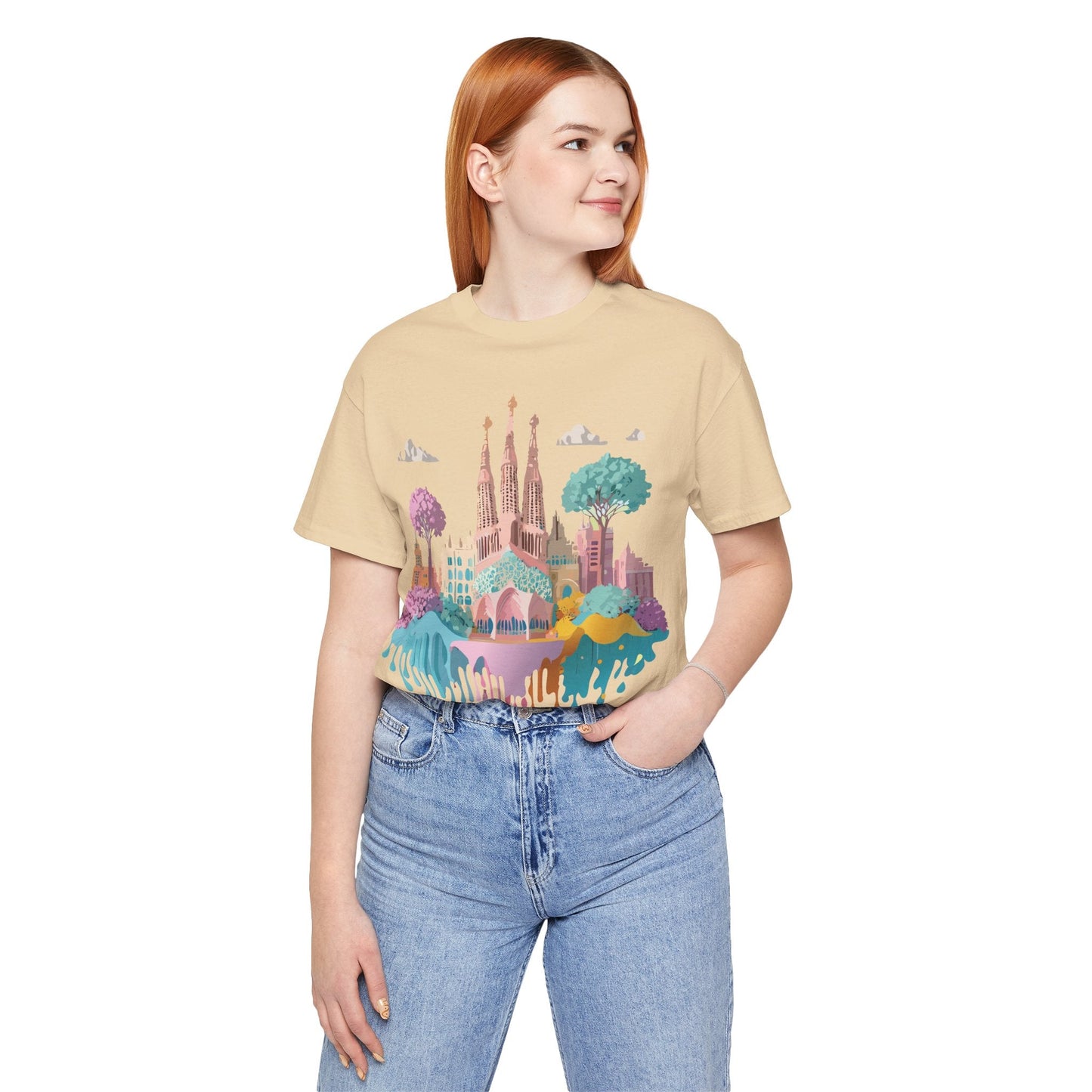 Unisex Graphic Tee With Original Vintage Inspired Artwork By Barcelona Style