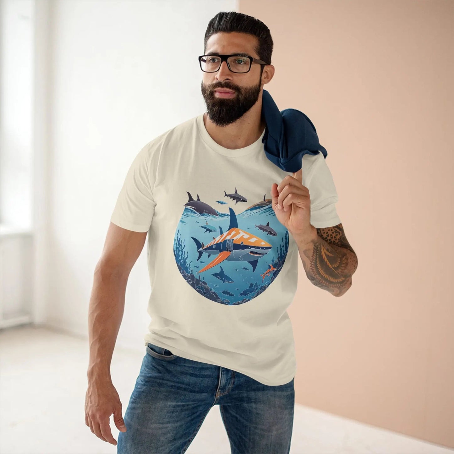 Ocean Coast Graphic Unisex 100 Cotton Staple Tee 11