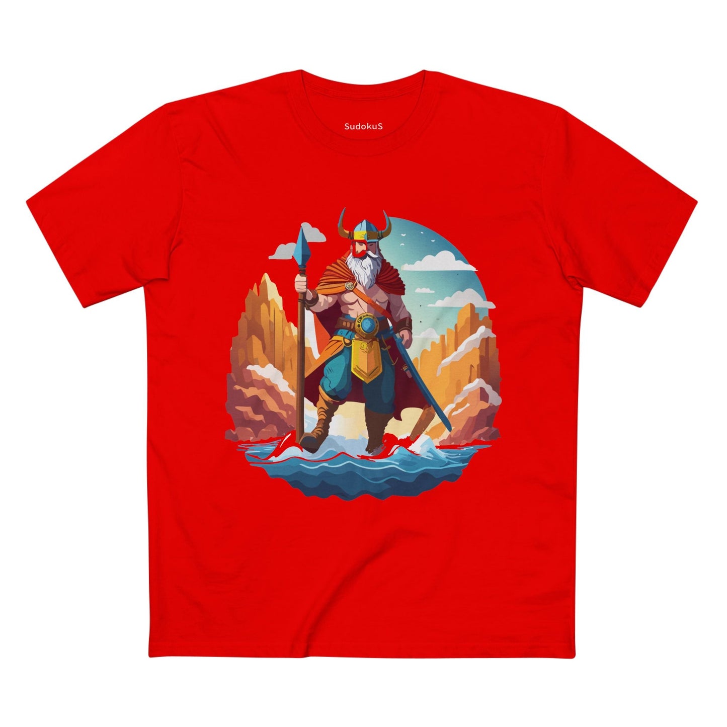 Viking Graphic Unisex 100 Cotton Staple Tee 7